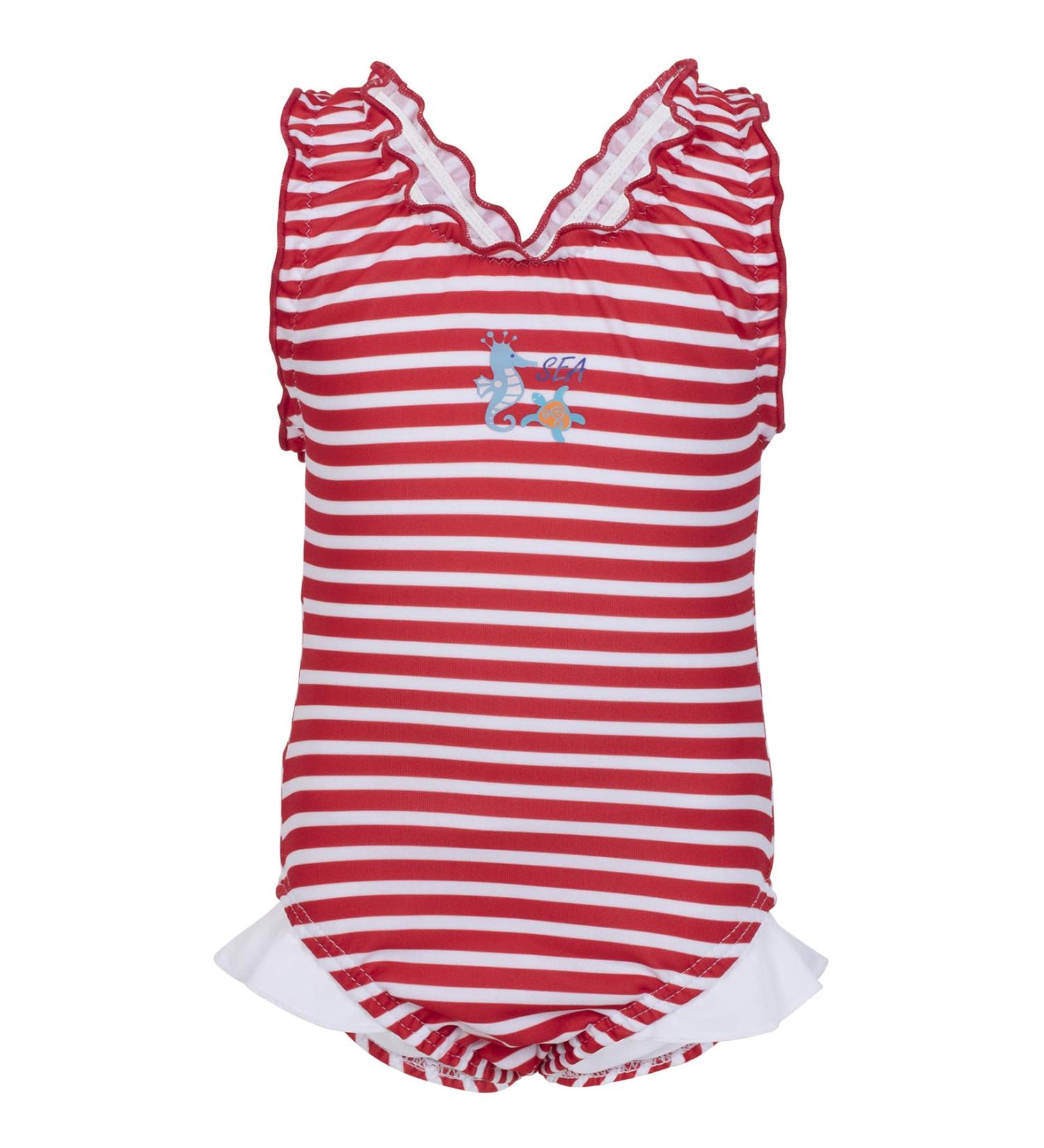 Fashy Baby Girl Little Stars Reusable Swim Diaper Toddler Swim Diaper 74-80 Red/White