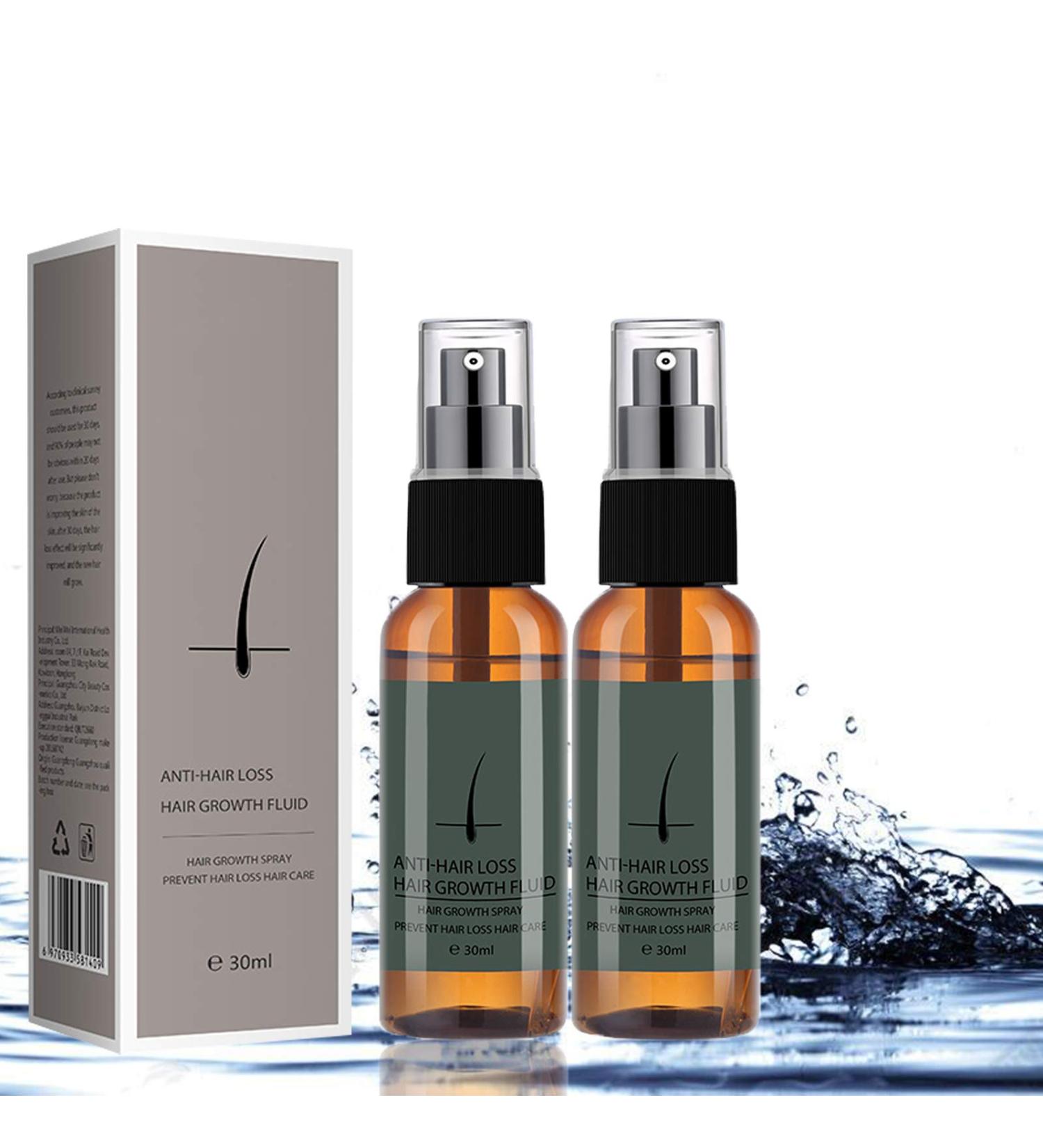 Ginger Hair Growth Serum Spray - Natural Accelerator for Stronger, Thicker, Longer Hair - 30ml (2pcs) - Buy Online on GoSupps.com