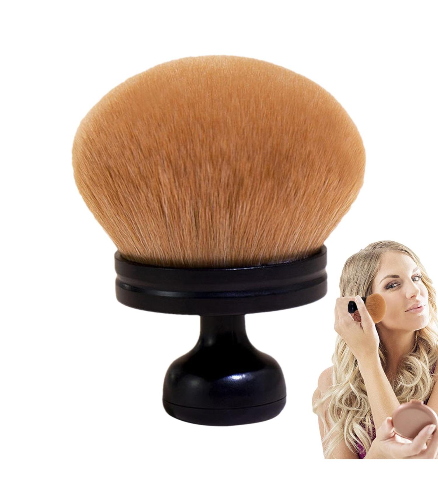 Powder Makeup Brush | Powder Bronzer Brush Blush Brush Multifunction Make up Brush Setting Powder Brush Mushroom Head Face Brushes Makeup black - Buy Online on GoSupps.com