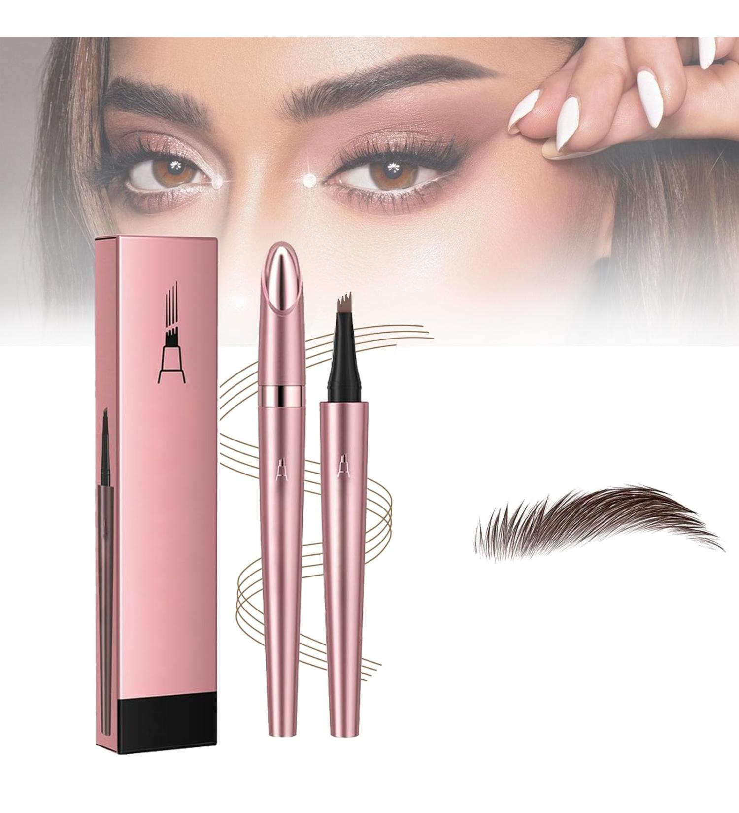 2024 New Magic Eyebrow Pencil 3D Waterproof Microblading Eyebrow Pen 4 Tip Microblade Eyebrow Pen Long-Lasting Natural Fine Stroke Eyebrow Pen (Dark Brown) - Buy Online on GoSupps.com