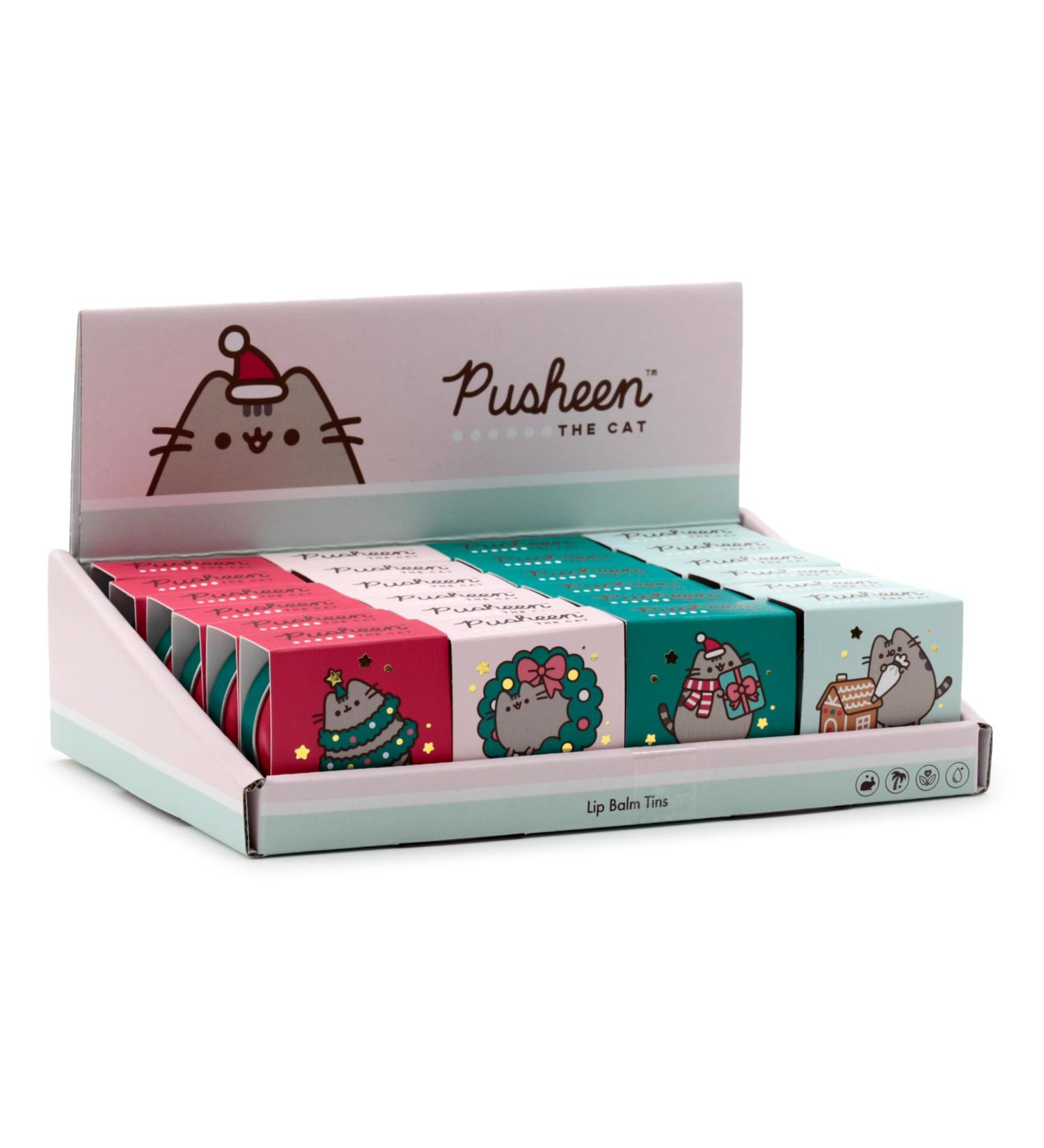 Puckator Pusheen the Cat Lip Balm in a Tin Box - Christmas 2023 - Cat
