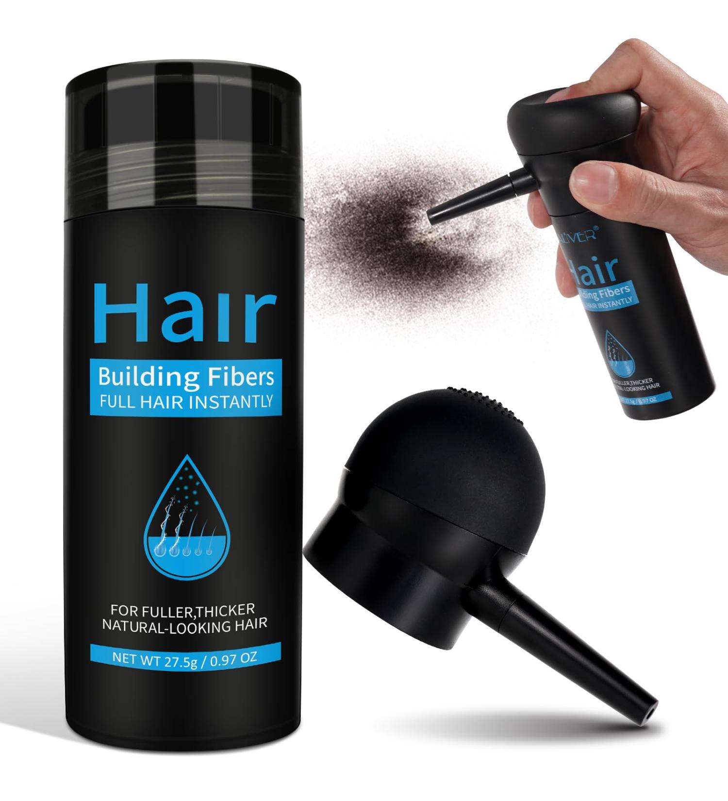  FSLHCY Hair Powder for Thickening Hair 27.5g Hair Concealer Waterproof Hair Loss Mask for Women Men Dark Brown with Nozzle - Buy Online on GoSupps.com
