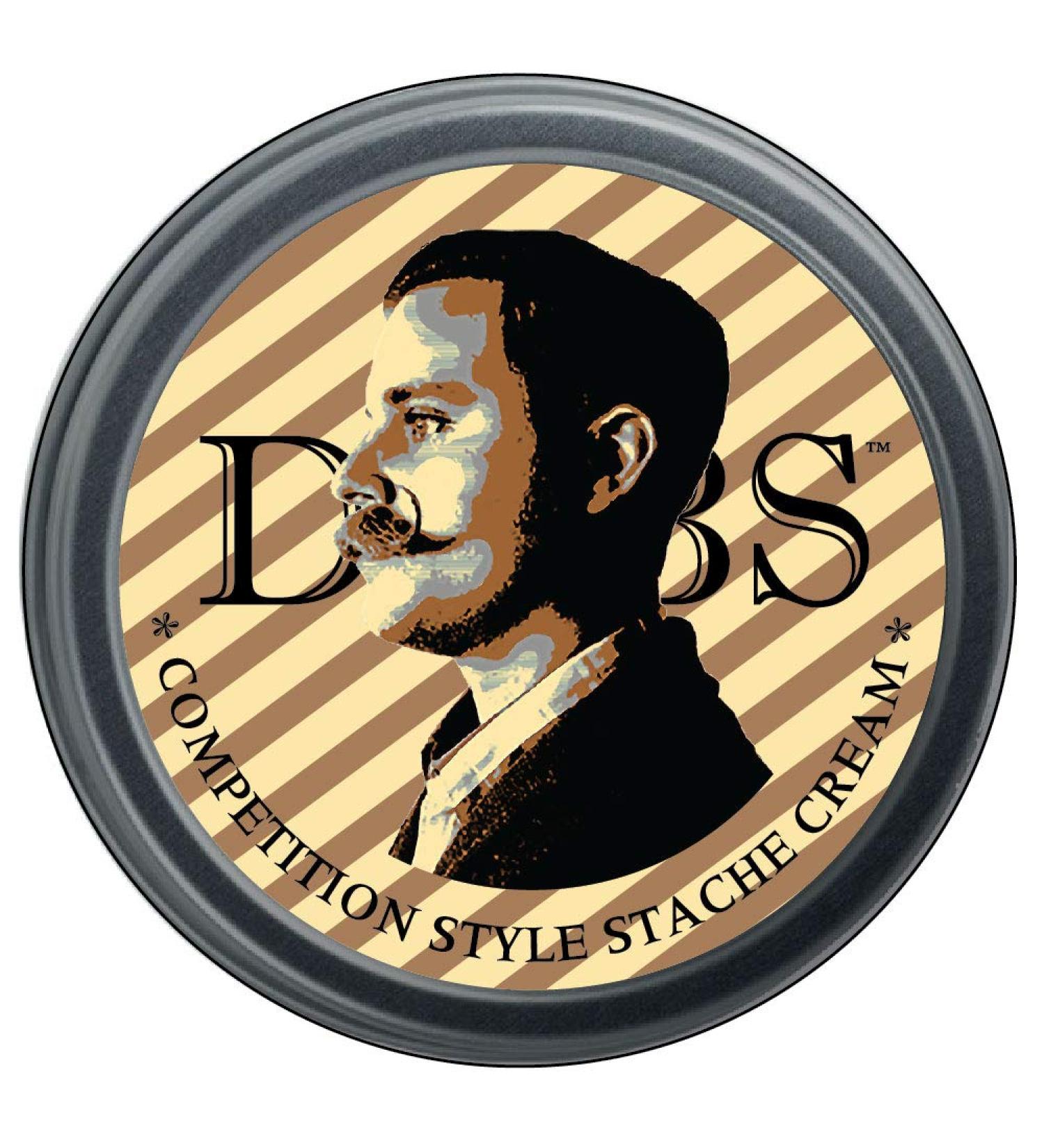 Dubs Was Here "Firm" Stache Cream, 1ounce screw top Tin - Competition style Moustache Wax Original Lavender scent