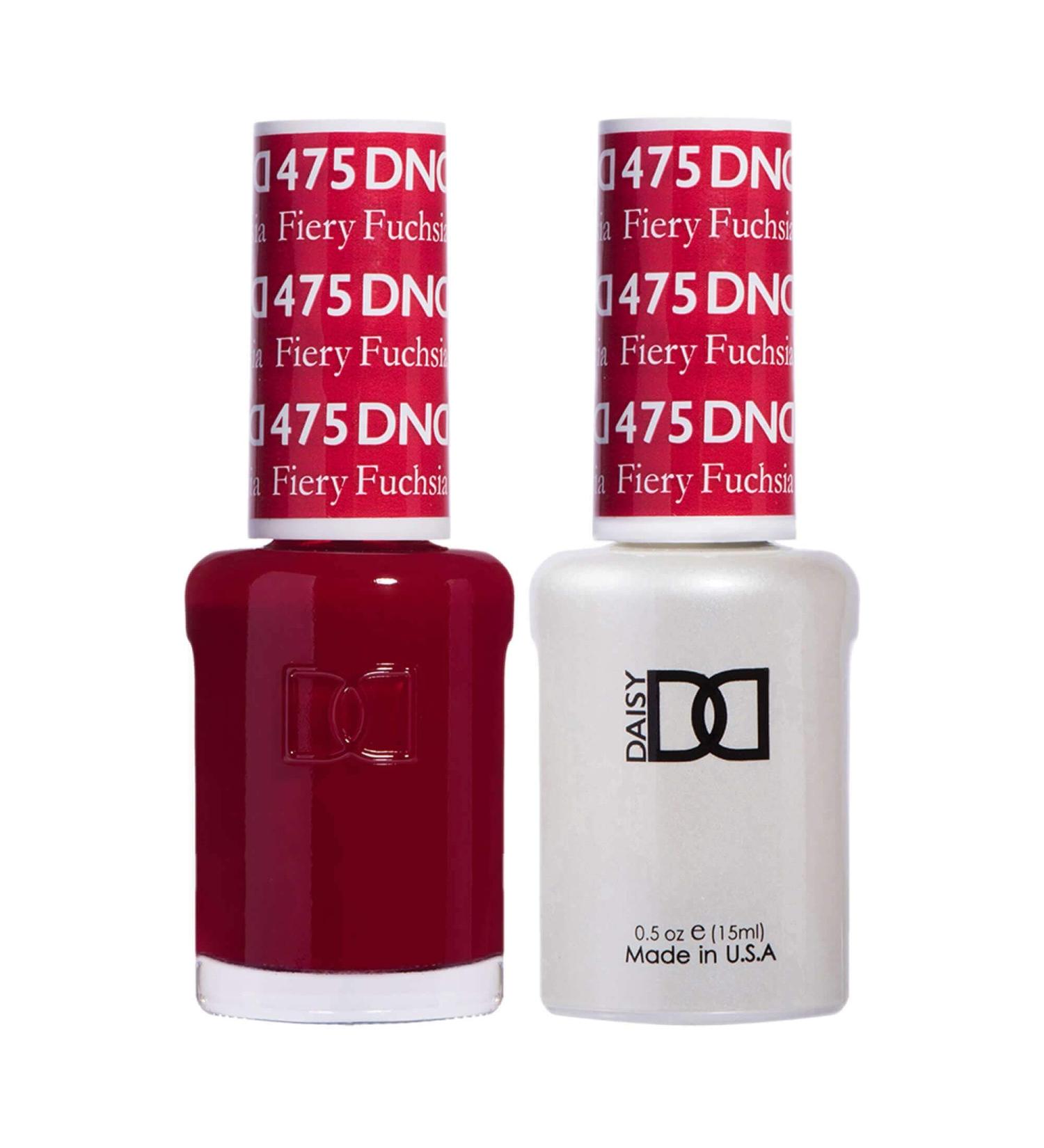 DND Duo Gel & Nail Polish Set - Fiery Fuchsia 475-2x15ml