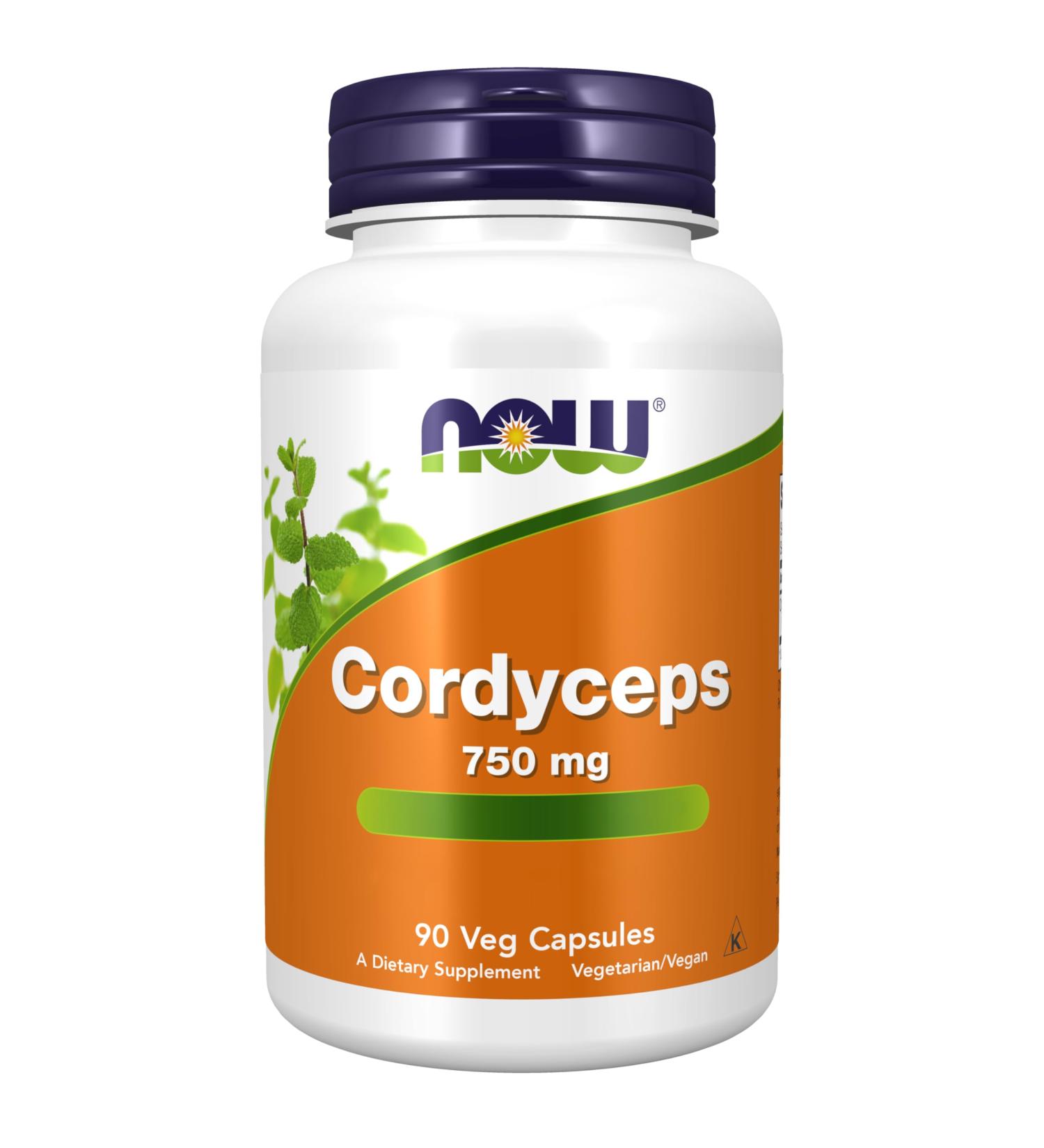 Now Foods Cordyceps 750mg 90 Vegan Lab Tested Gluten Free Soy Free Vegetarian Non-GMO - Buy Online on GoSupps.com