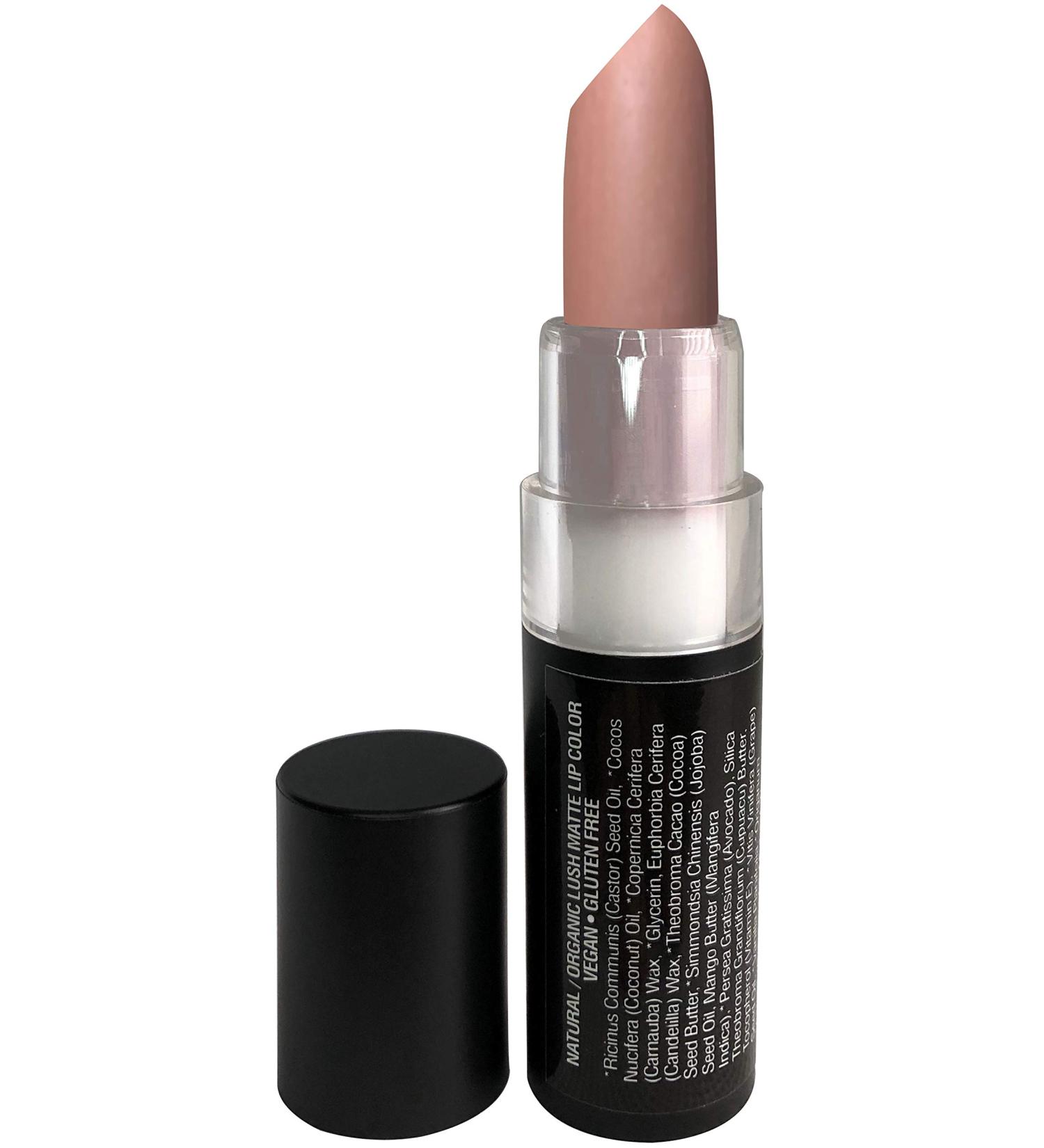 Mom's Secret 100% Natural Matte Lipstick - Organic, Long Lasting, Vegan, Gluten Free, Cruelty Free - Made in USA - 0.15 oz (Pink Chai) - Buy Online on GoSupps.com