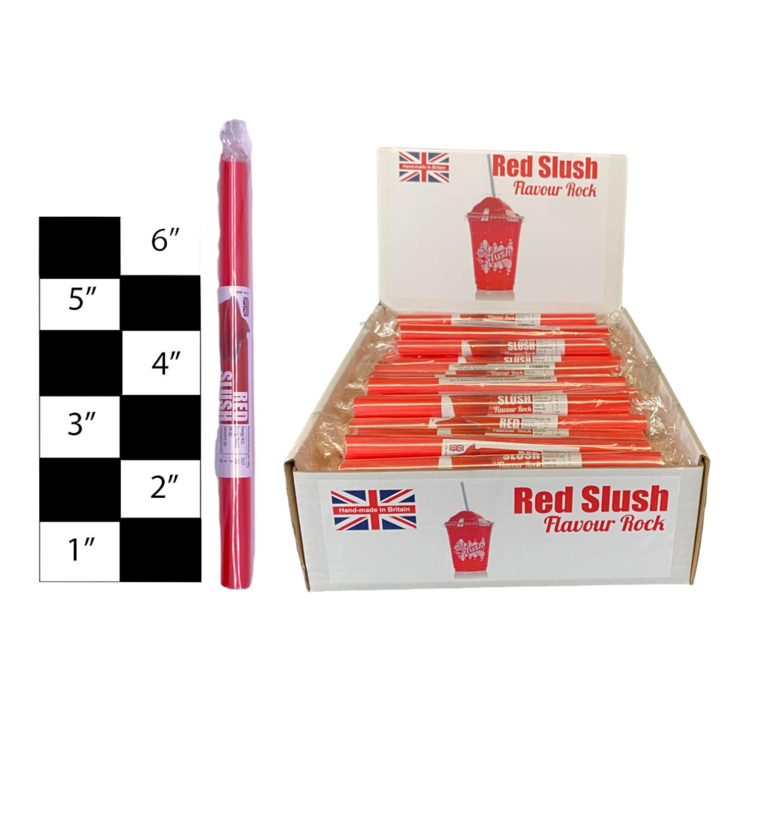 20 X Red Slush Rock Sticks