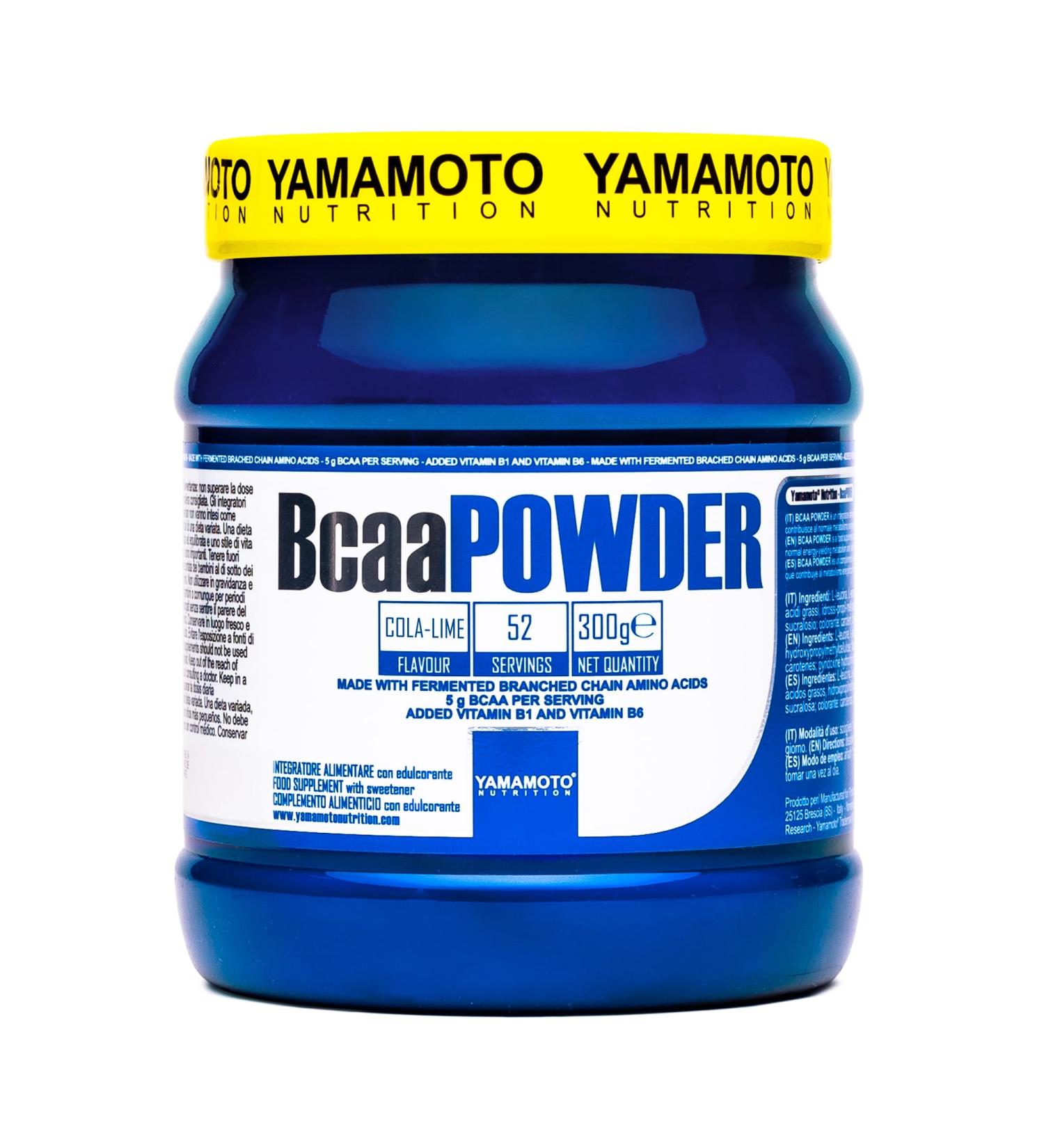 YAMAMOTO NUTRITION Bcaa POWDER 300g, BCAA 2:1:1, Cola Lime Flavor