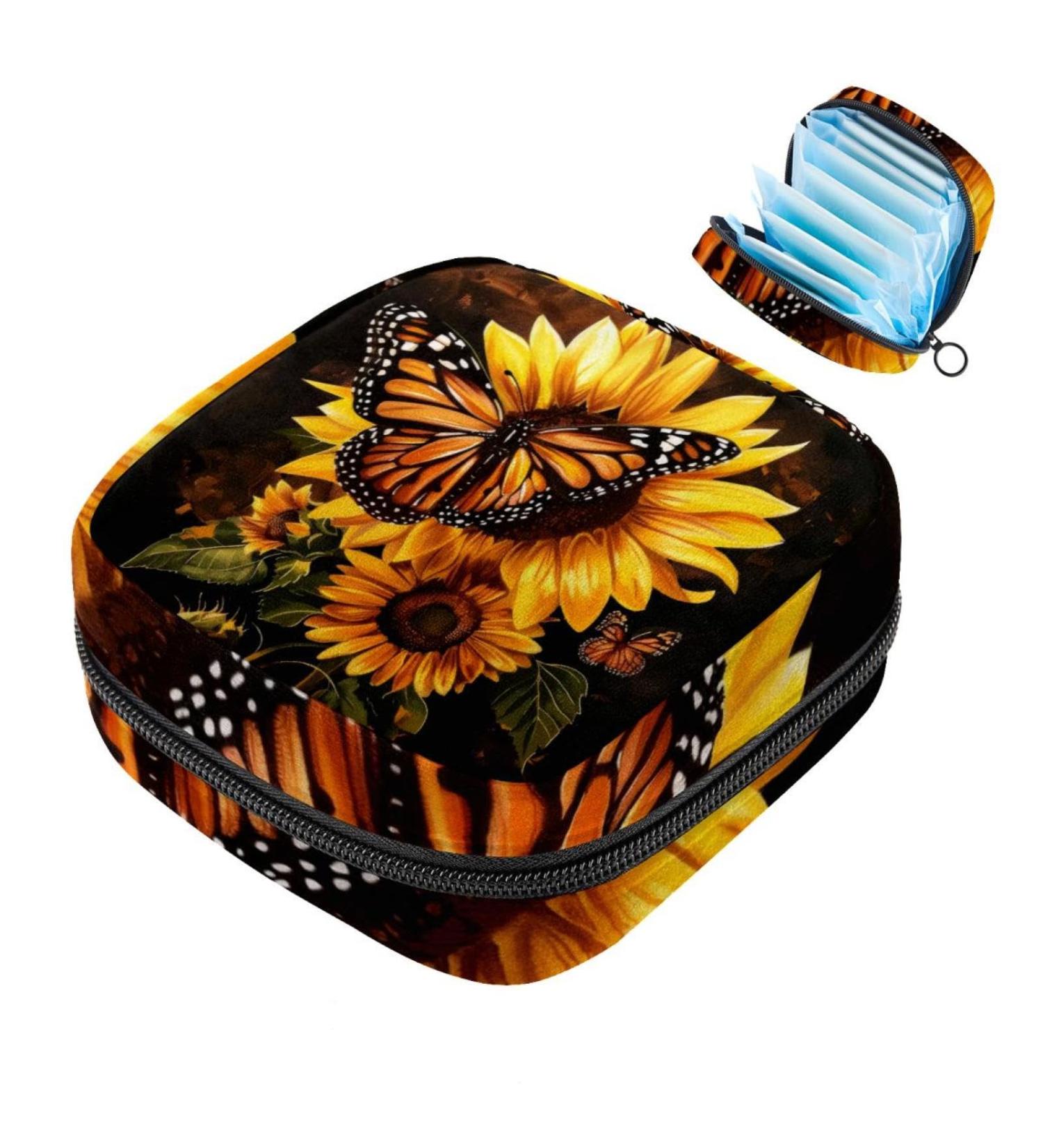 MuooouM Women's Storage Bag Versatile Blue Anchor Design for Menstruation Cup Bandages & Teen Essentials | Portable & Stylish - Buy Online on GoSupps.com