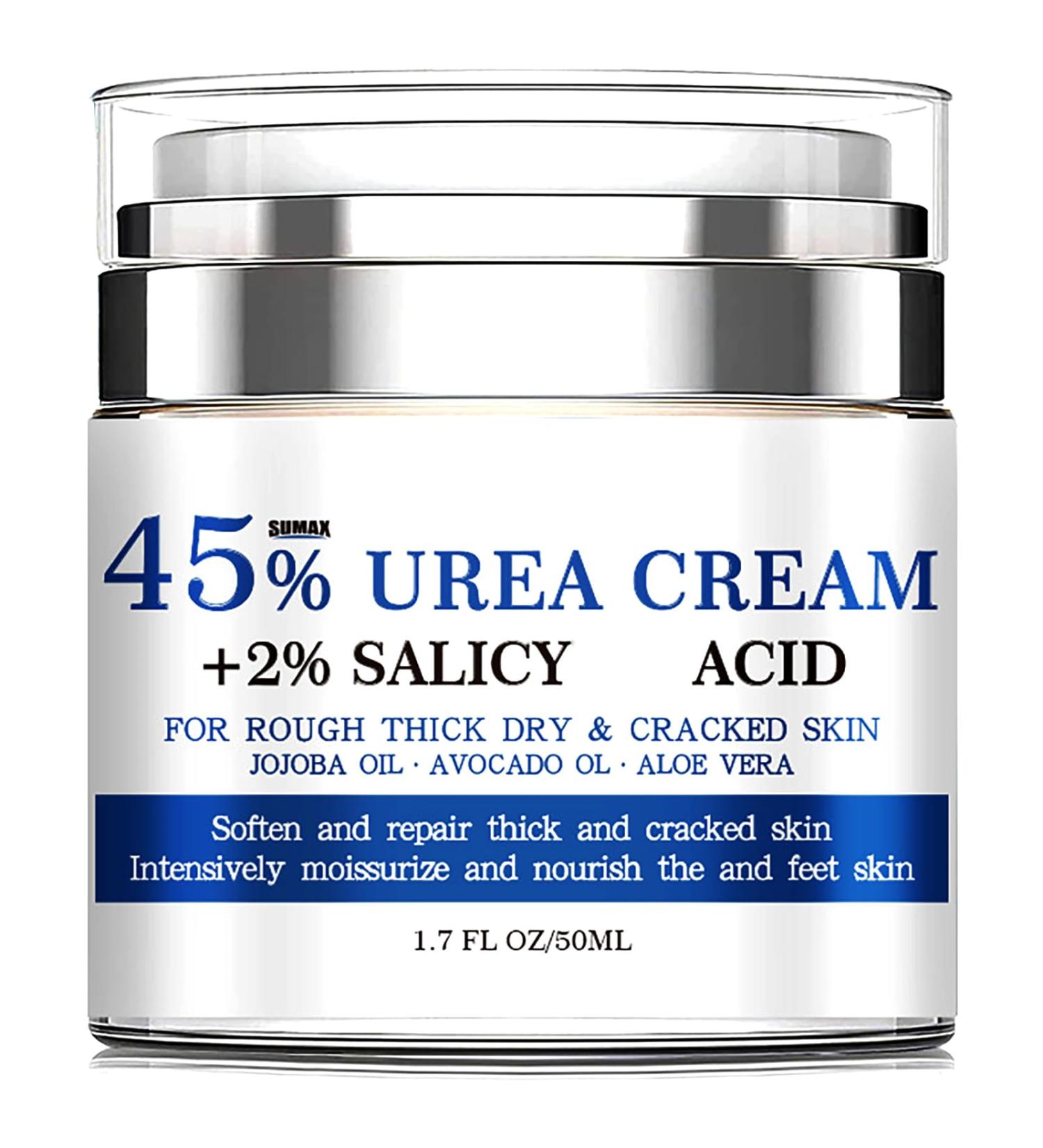 45% Urea Foot Cream - Moisturizing Cracked Heel Repair Cream for Feet and Hand - Callus Remover for Cracked Heels and Dry Skin Rough Skin - Hard Skin Remover for Hand and Foot Care - Buy Online on GoSupps.com