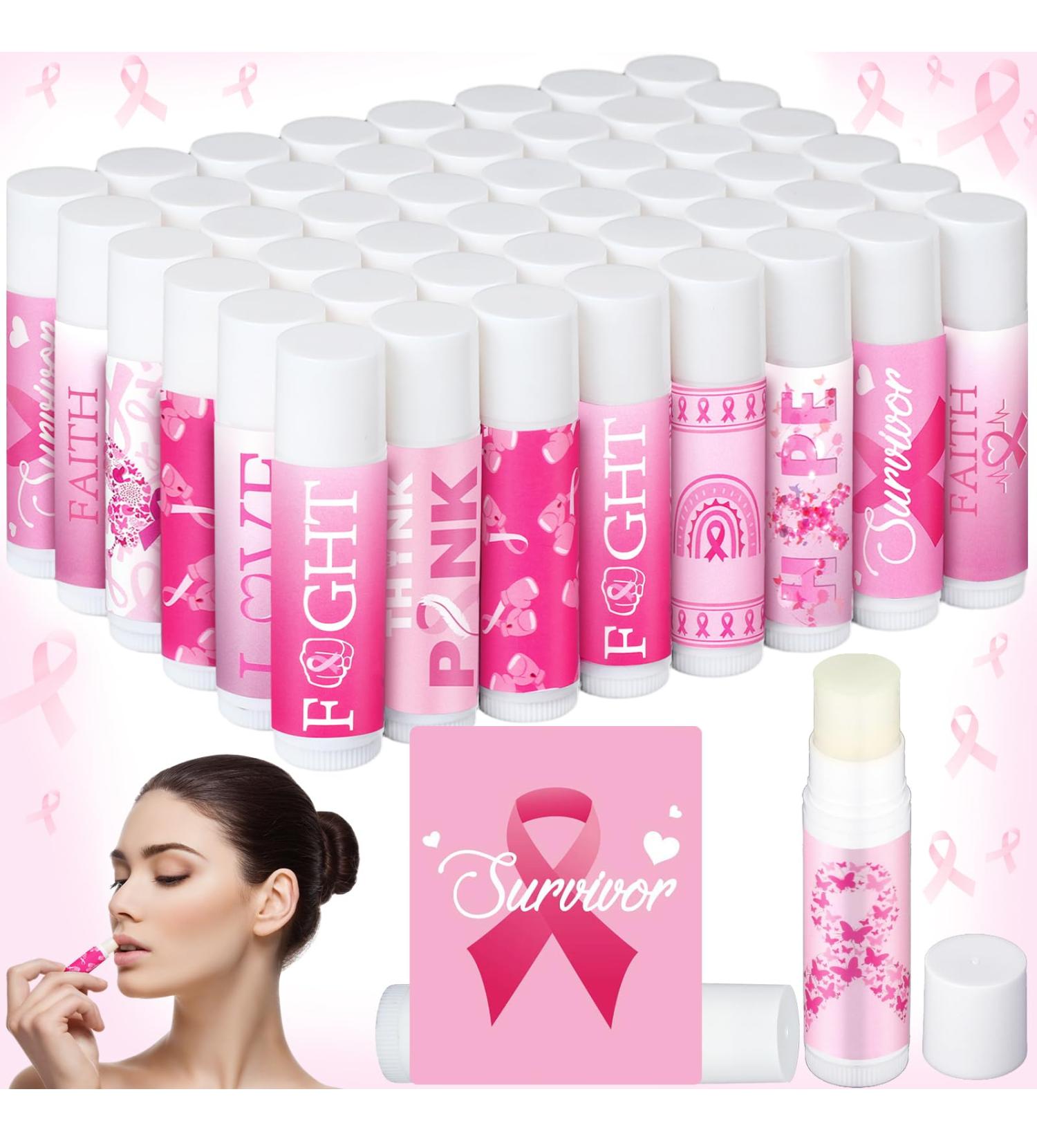 Siifert 20 Pcs Breast Cancer Awareness Lip Balms Bulk Small Pink Ribbon Thank You Gifts Set Breast Cancer Awareness Bulk Items Natural Moisturizing Lip Care Product Survivor Gifts For Women - Buy Online on GoSupps.com