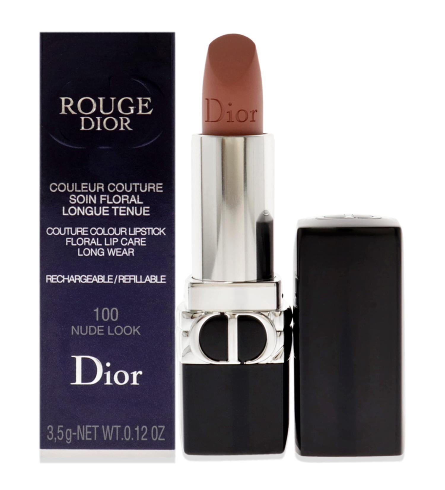 Christian Dior Rouge Dior Couture Matte Lipstick - 100 Nude Look, 0.12 oz - Refillable Women's Lipstick - Buy Online on GoSupps.com