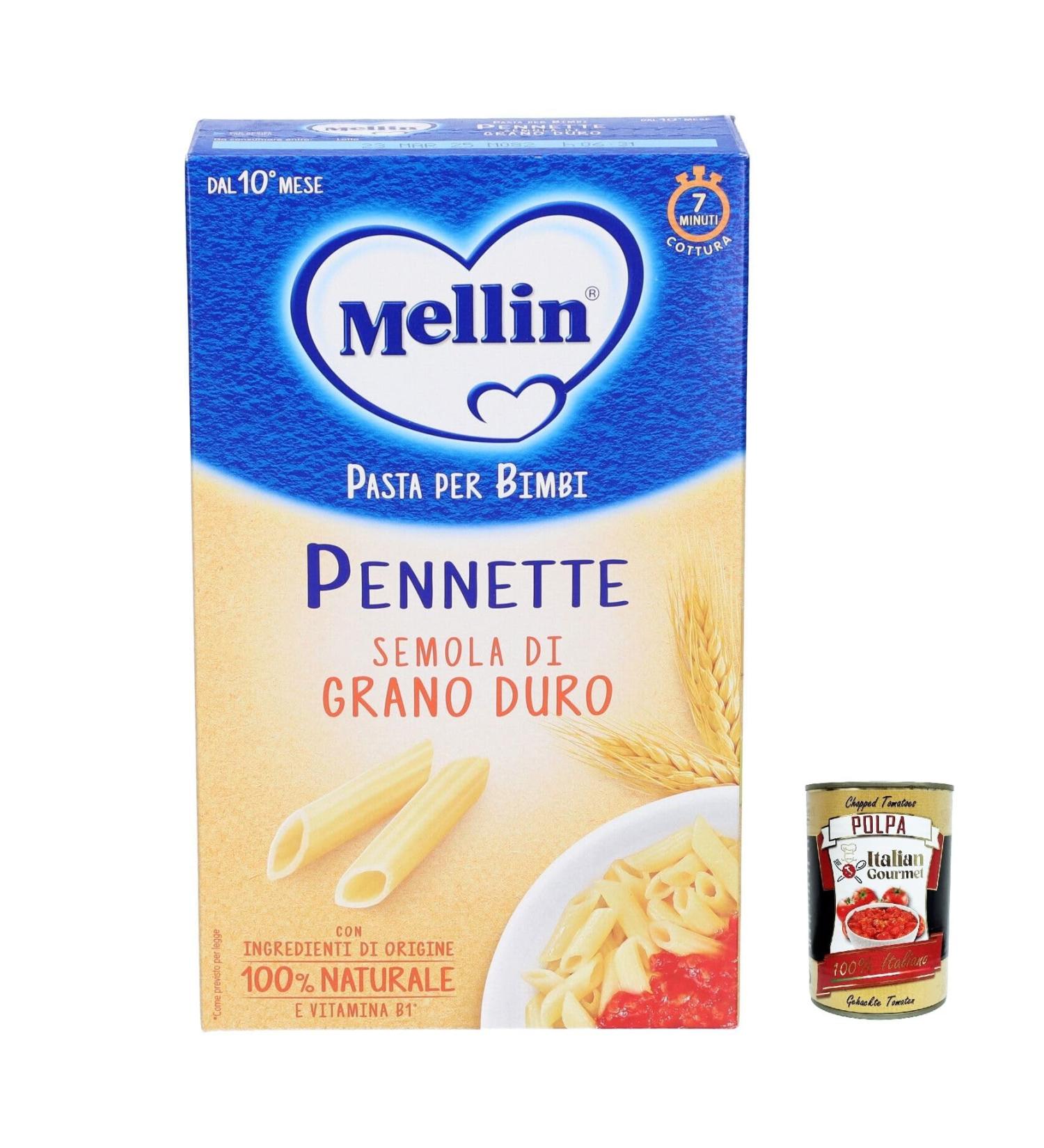  Italian Gourmet E.R. Mellin Lot of 6 Pennette pasta 280 g + Italian Gourmet Polpa 400 g - Buy Online on GoSupps.com