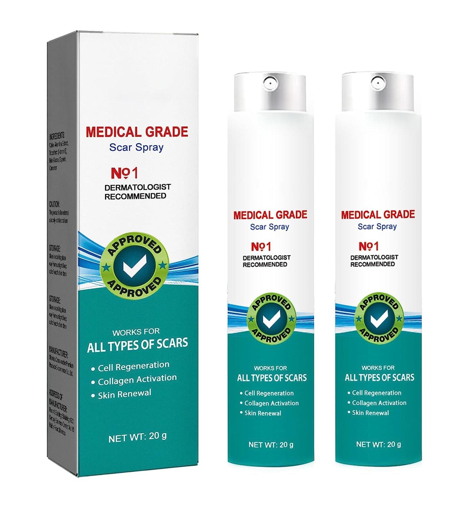 Scar Removal Advanced Spray - 2PCS (20g) | Remove Dark Acne, Surgical Scars & Stretch Marks - Buy Online on GoSupps.com