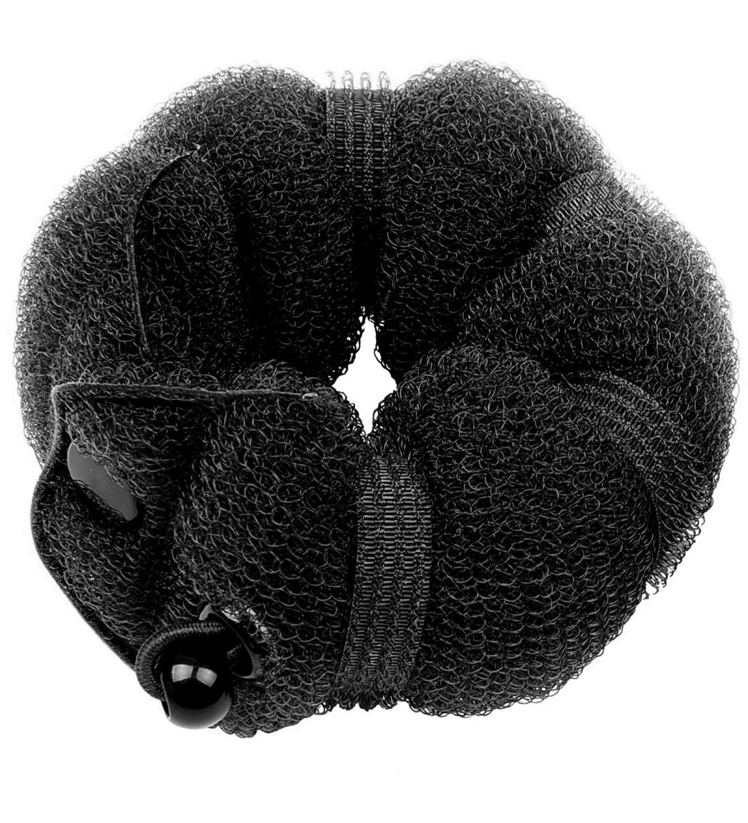 Goldrose Beauty BUN Hot Hair Bun Maker 2 Piece Set - Small & Large Doughnut Donut Buns Curler Accessory in Black - Buy Online on GoSupps.com
