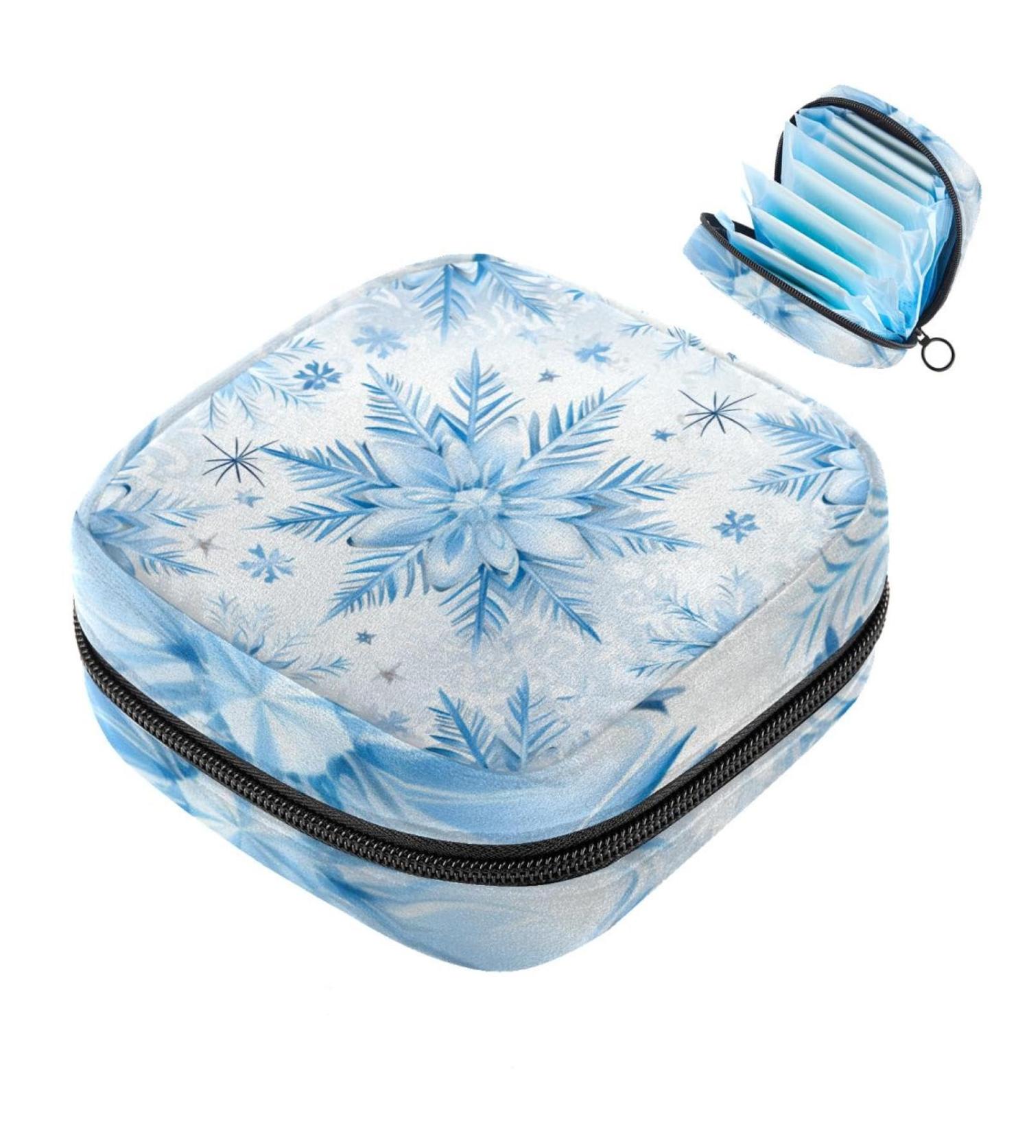 MUOOUM Christmas Pattern Women's Bandage Storable Pocket Portable Period Bag - Menstrual Cup & Silent Pad Holder for Teens | Color 4 4.7x6.6 - Buy Online on GoSupps.com