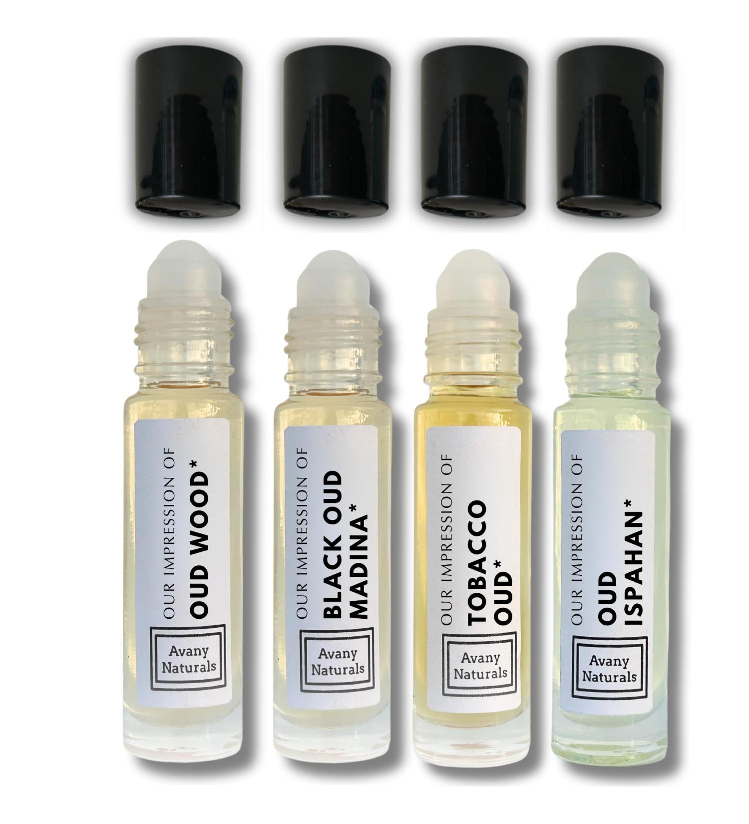Replicant Cologne For Men - Mini Perfume Set Fragrance Body Oil Sample Cologne for Men Roller Perfume Man Perfume 4 Pc (Oud Set) - Buy Online on GoSupps.com