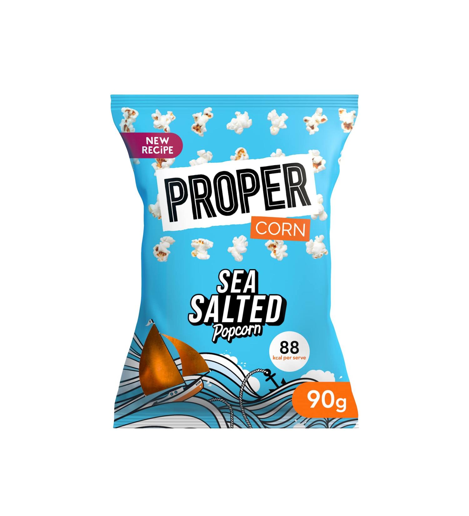 Propercorn Lightly Sea Salted Popcorn 70g - Buy Online on GoSupps.com
