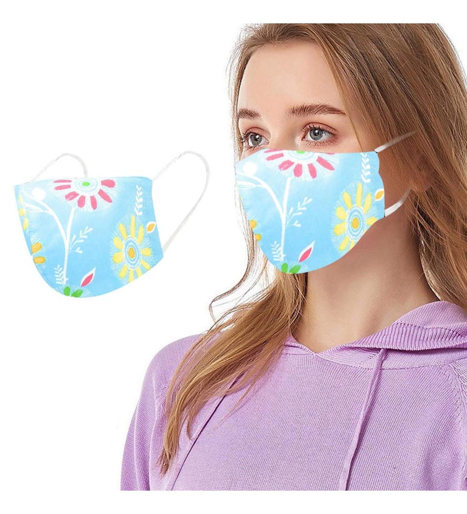 Riou Washable Reusable Face Mask with Motif | Women s Mouth & Nose Protection Scarf - Buy Online on GoSupps.com