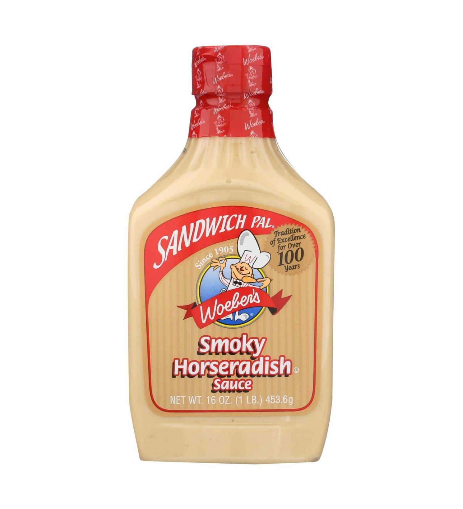 Woeber's Smoky Horseradish Sauce 16oz - Pack of 6 - Buy Online on GoSupps.com