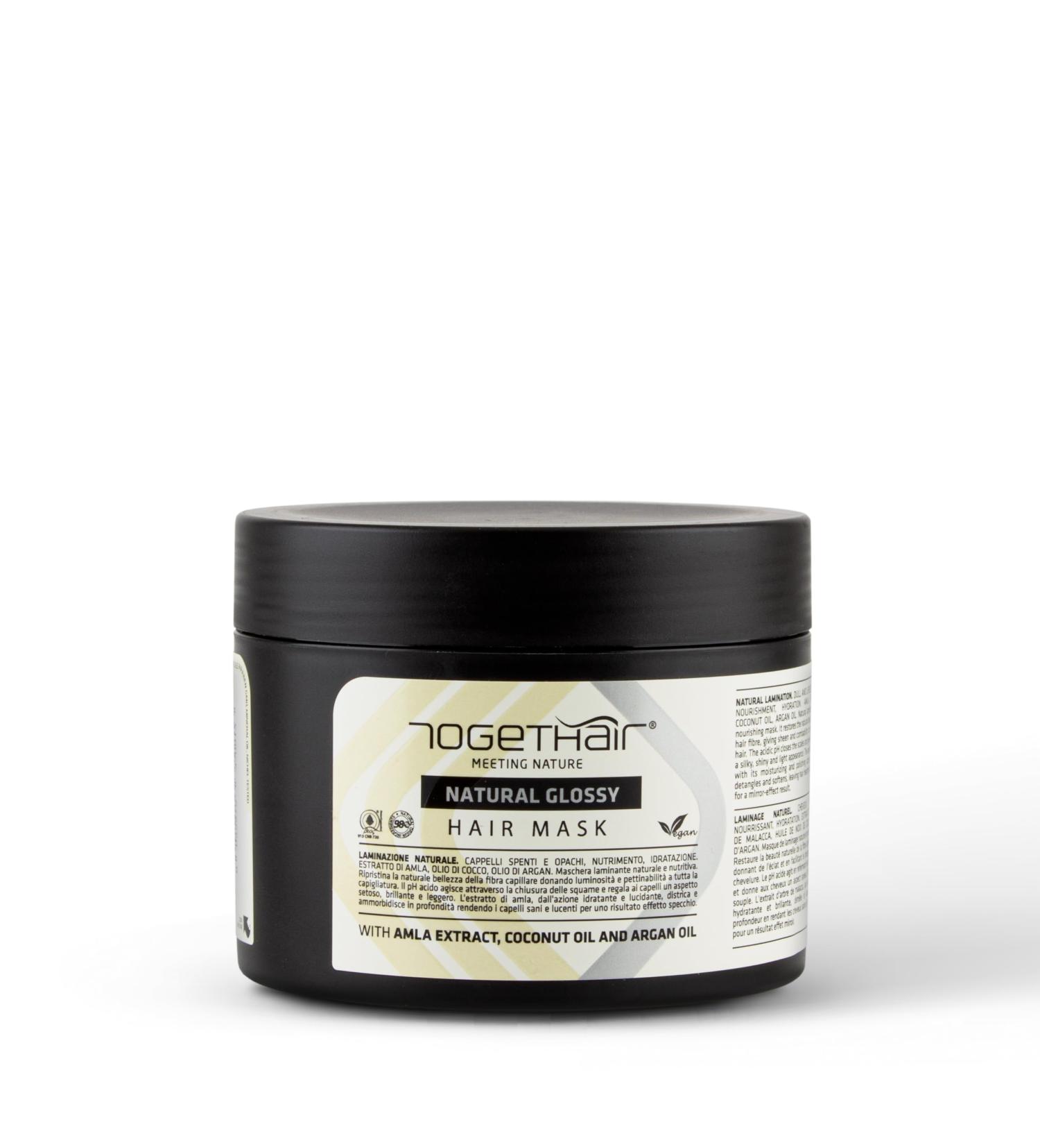 TOGHETHAIR SRL Togethair Natural Glossy Hair Mask Hair mask 500 ml dull and opaque hairs nourishing moisturizing