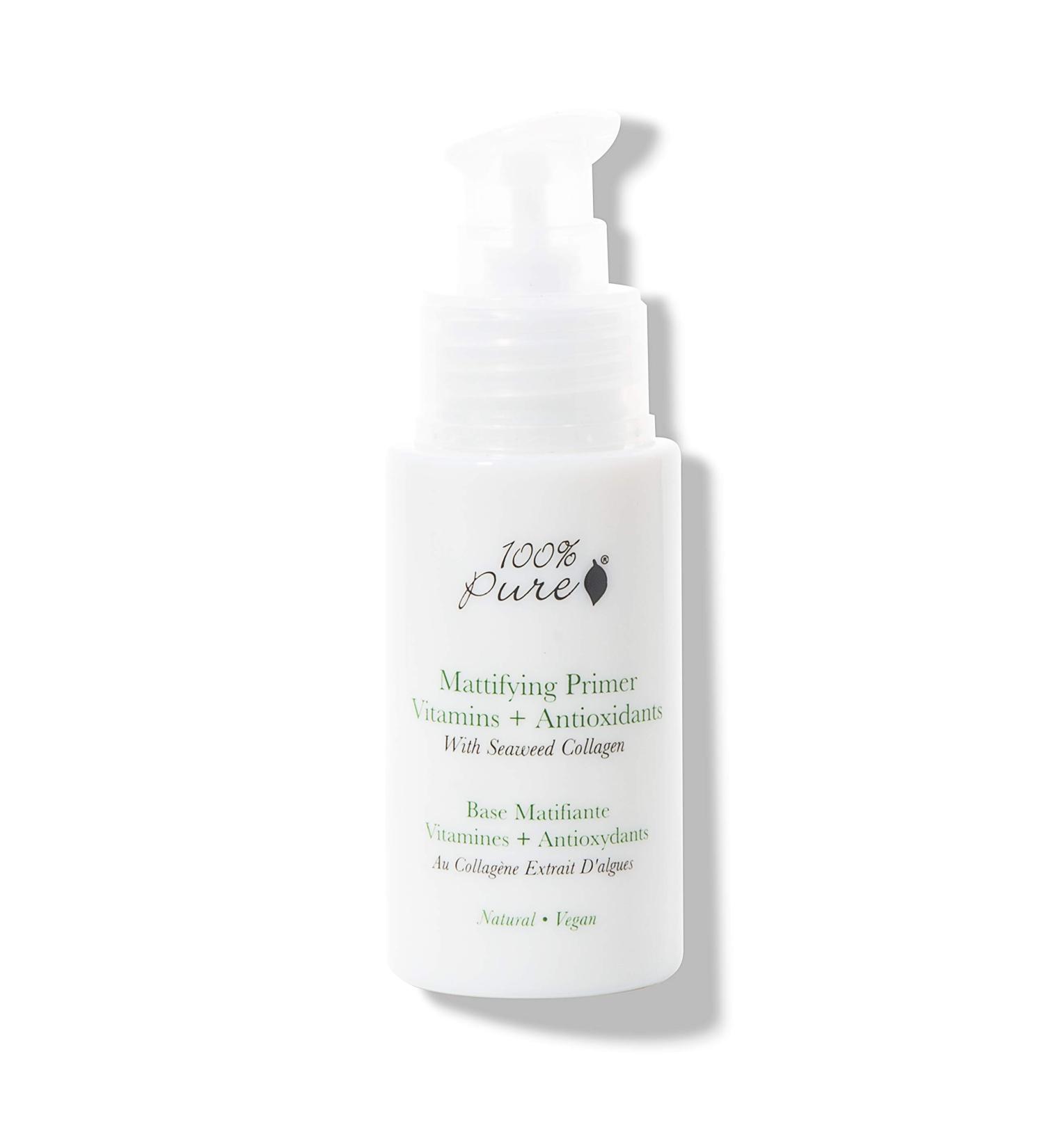 100% PURE Mattifying Face Primer - Plumping Makeup Base & Moisturizer with Anti-Aging Seaweed Collagen for Flawless Smooth Skin - Long-Lasting Matte Pore Diminishing - 1 oz - Buy Online on GoSupps.com