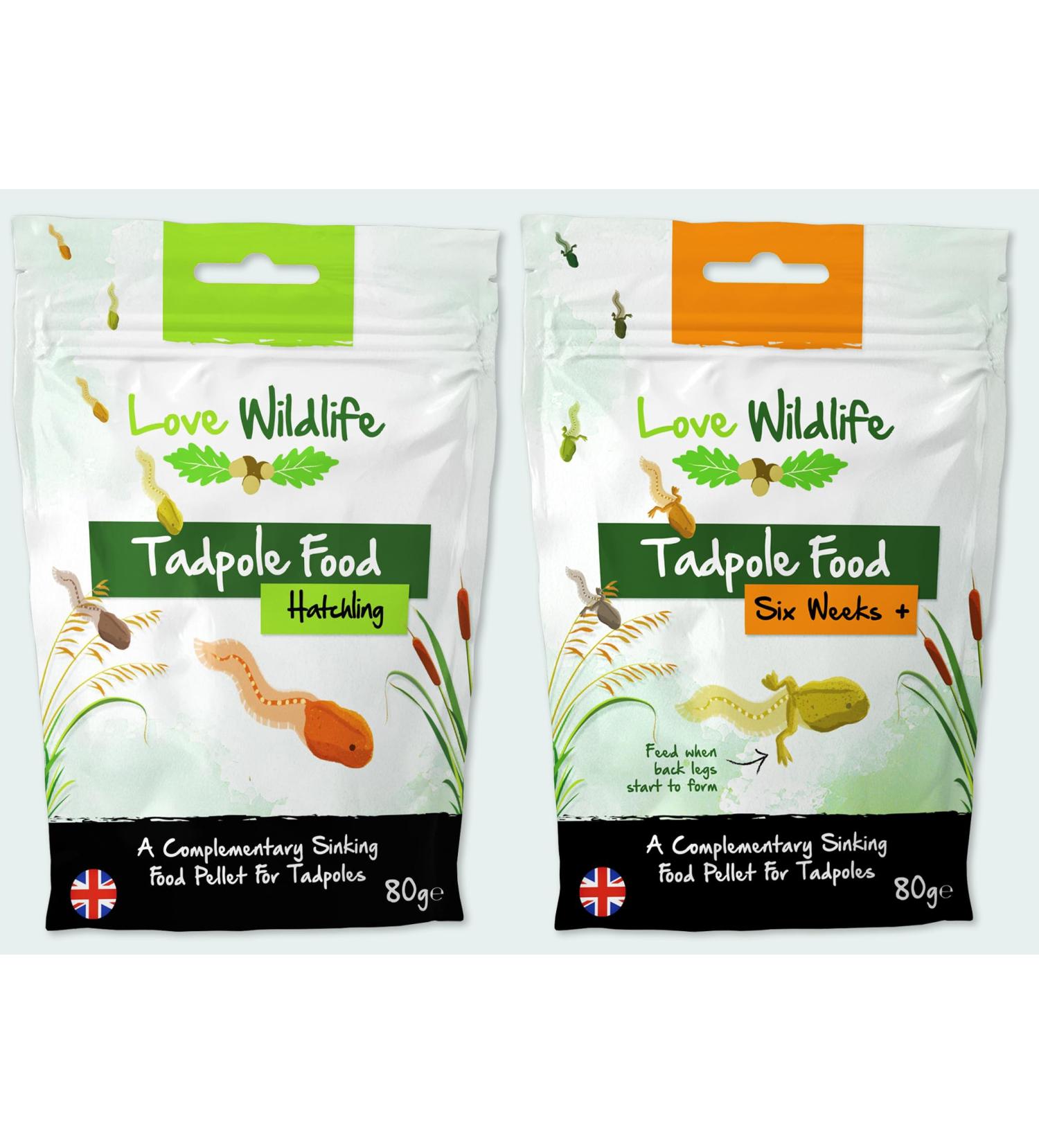 Love Wildlife Tadpole Food Twin Pack 2 x 80g Newts Frogs Toads - Buy Online on GoSupps.com