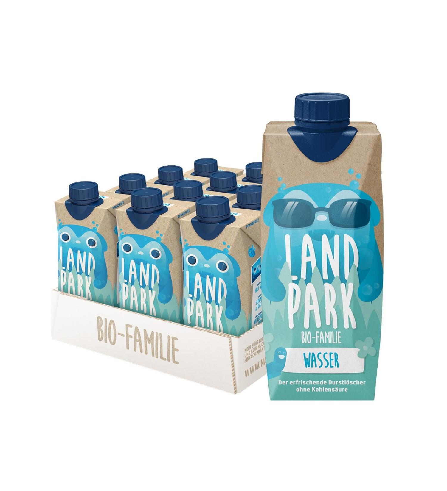 Landpark Organic Family Water 12x0.5L | Sodium-Free Children's Drink | Perfect for Babies & Kids | Carbon Dioxide Free & Organic Packaging - Buy Online on GoSupps.com