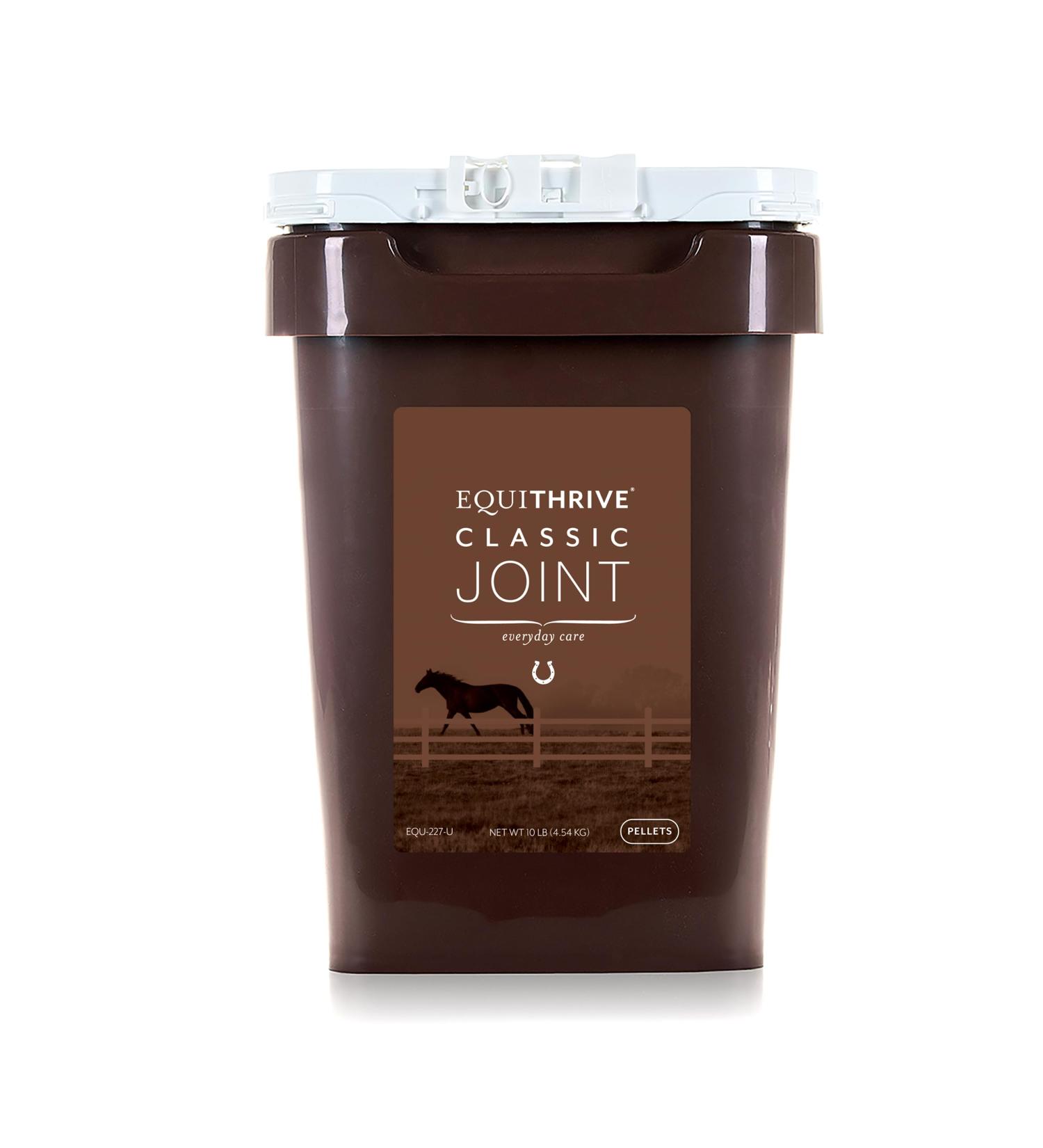 Equithrive Classic Joint Supplement Pellets for Horses - Glucosamine Chondroitin Hyaluronic Acid & MSM - 10 lbs - Optimal Joint Health for Senior Horses - Buy Online on GoSupps.com