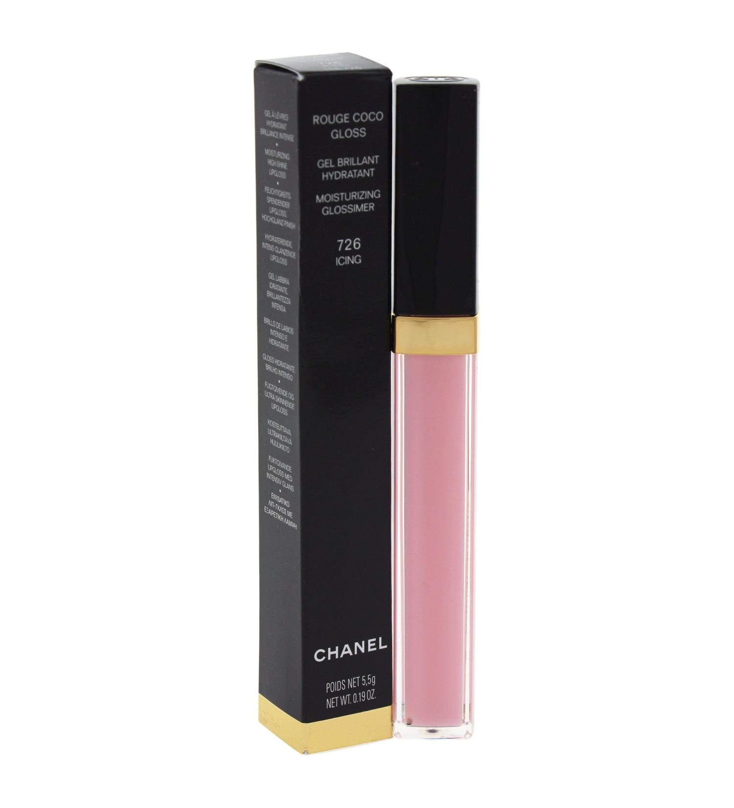 Chanel Rouge Coco Gloss Moisturizing Glossimer Lip Gloss  726 Icing  0.19 Ounce  726 Icing 0.19 Ounce (Pack of 1)