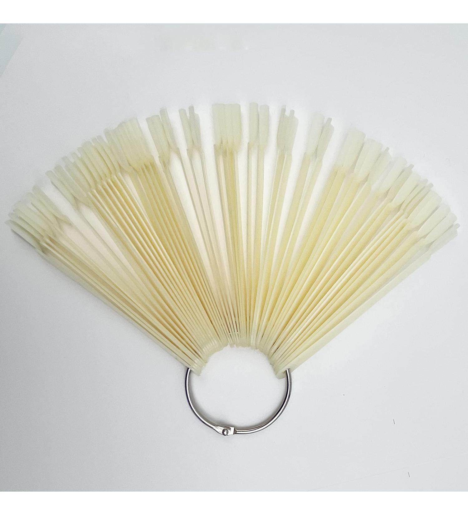 JIANYI Natural Nail Swatches Sticks - 50 Pack | Nail Art Supplies for Polish Display and DIY Practice | Color Board Accessories - Buy Online on GoSupps.com