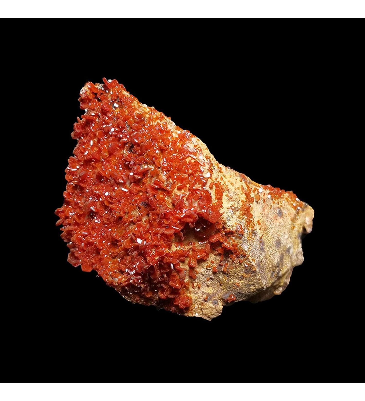 Natural Crystal Rough 213g Natural Stone Vanadinite Crystal Specimen Home Decoration from Morocco A5-1 Home Decoration Natural Stones Household yuebang Stone Mineral Specimen - Buy Online on GoSupps.com