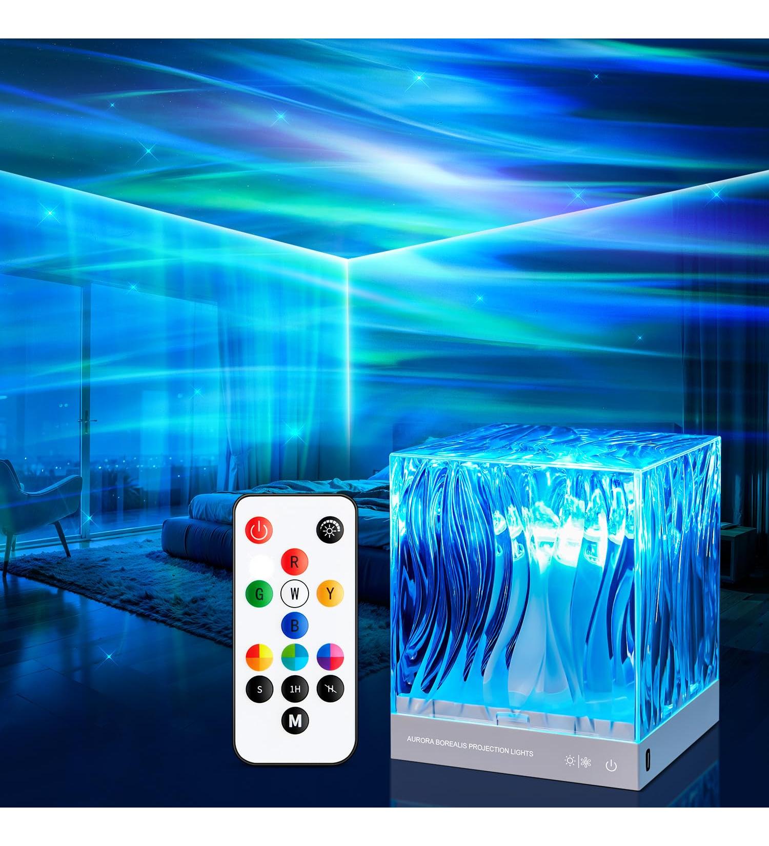 Pikoy Northern Lights Aurora Projector: 18 Colors, Galaxy & Sensory Lighting, Remote Timer, Night Light for Bedroom & Christmas Decor - Teen Gifts - Buy Online on GoSupps.com