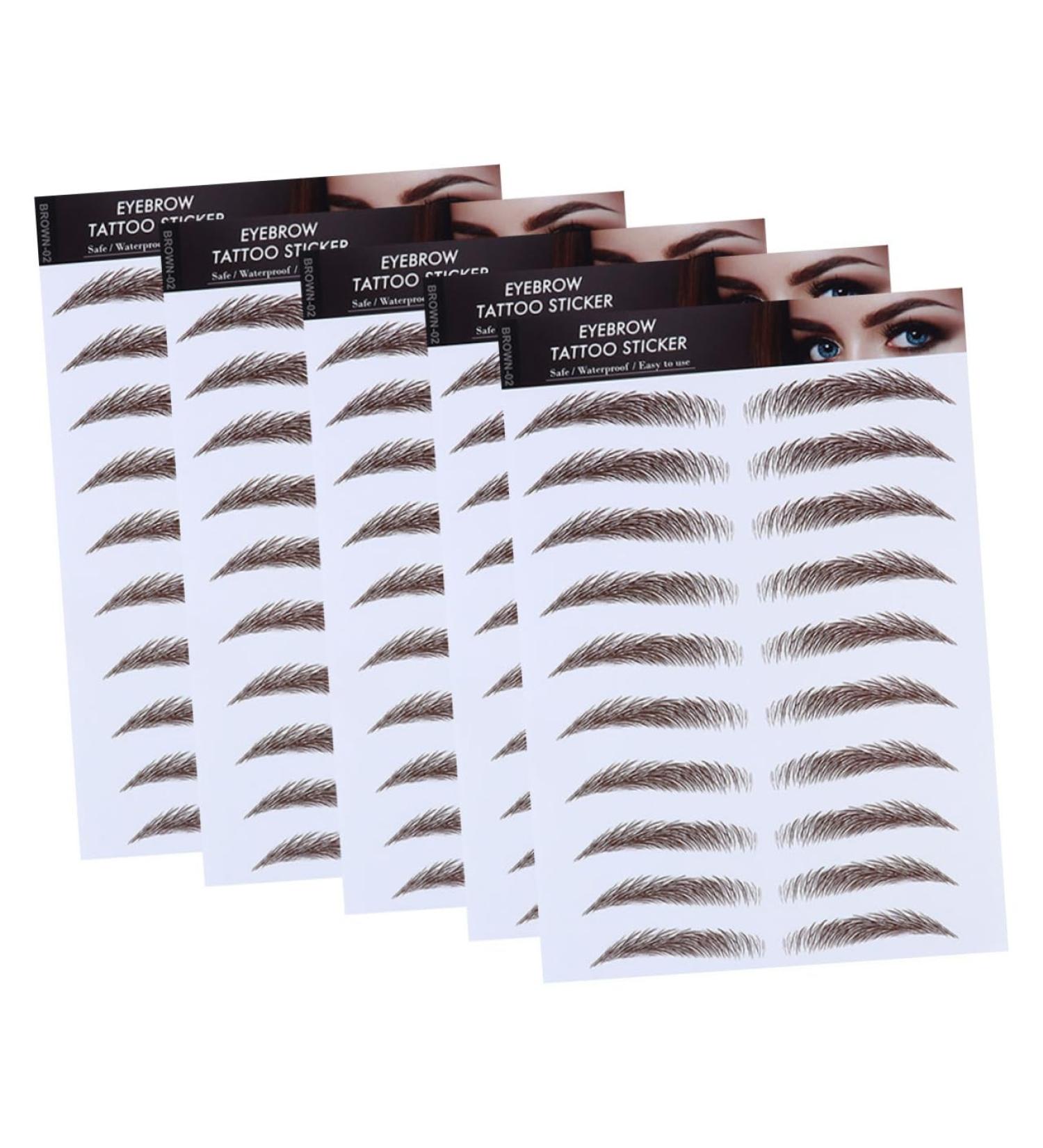 Didiseaon 5pcs Eyebrow Stickers Eyebrow Transfer Sticker Eyebrows Imitation Eyebrow Transfer Stickers Hair 3d - Buy Online on GoSupps.com