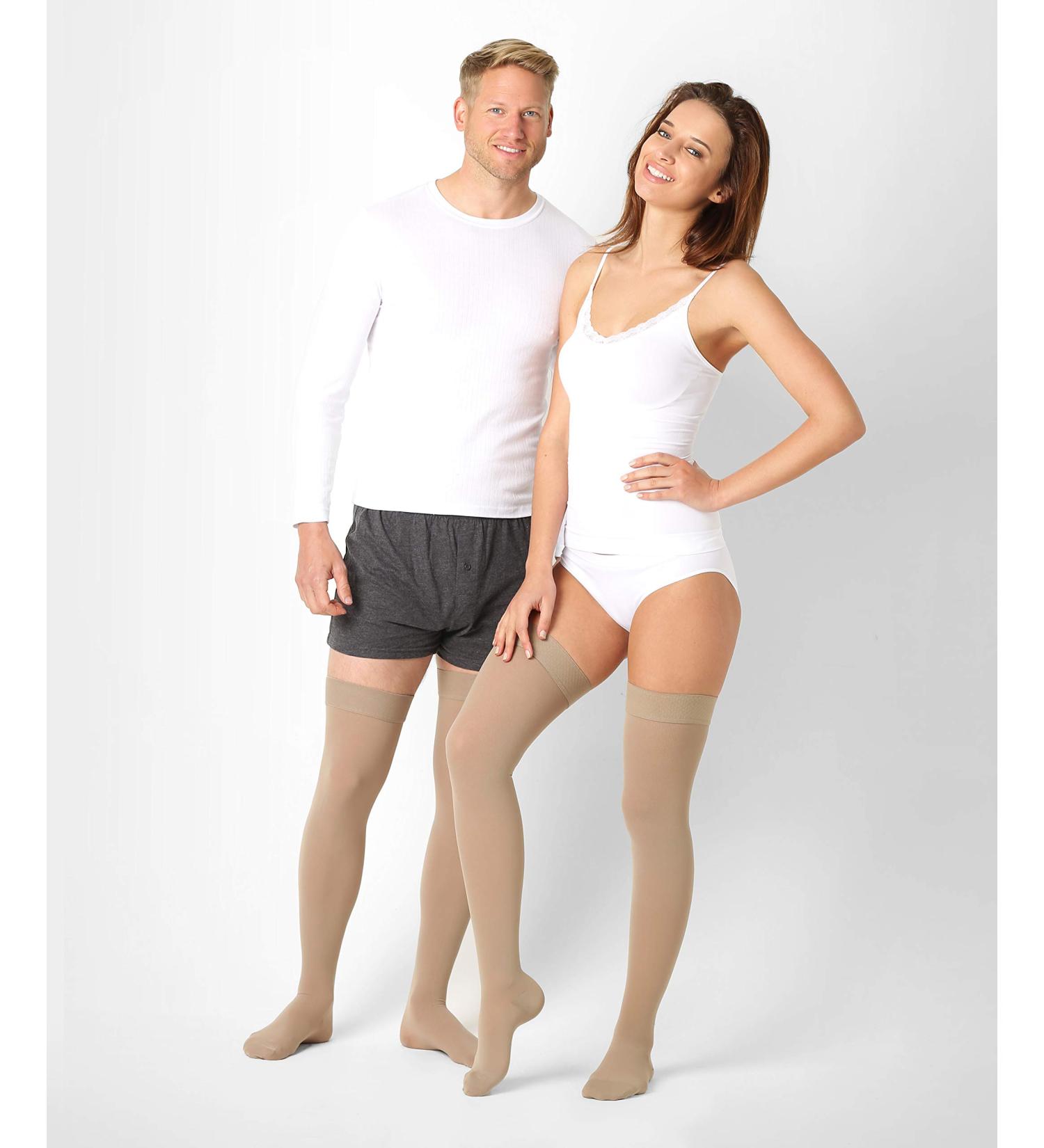 Pani Teresa Medica Compression Stockings | Class 2 Thrombosis Support (23-32 mmHg) for Men & Women - Medical Grade Stylish Closed Lace Design - International Shipping Available - Buy Online on GoSupps.com