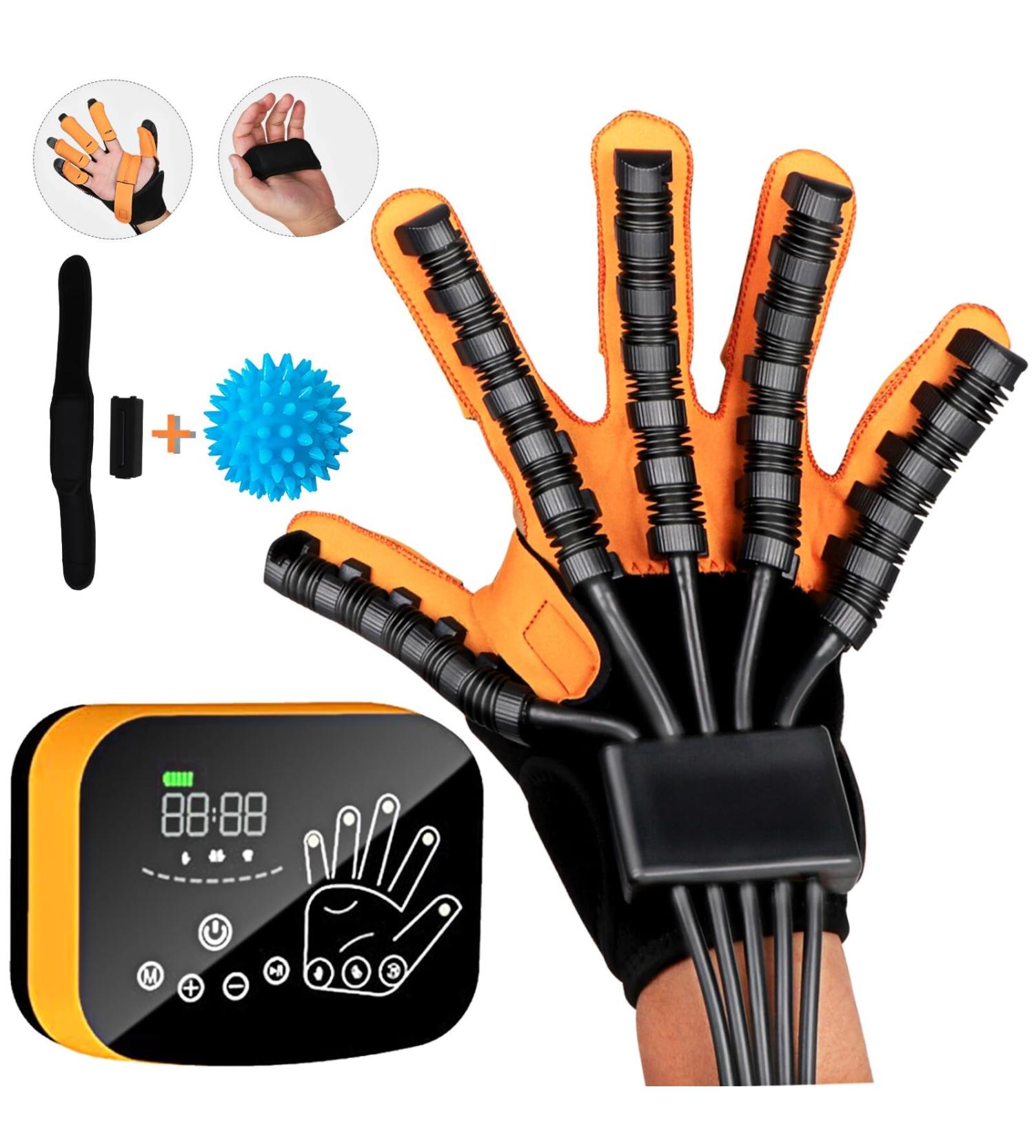 ZTGOJ Upgraded Rehabilitation Robot Gloves Stroke Recovery Arthritis Pain Relief Hemiplegia Finger Hand Exercisers Therapy Equipment (Right Hand-L) - Buy Online on GoSupps.com