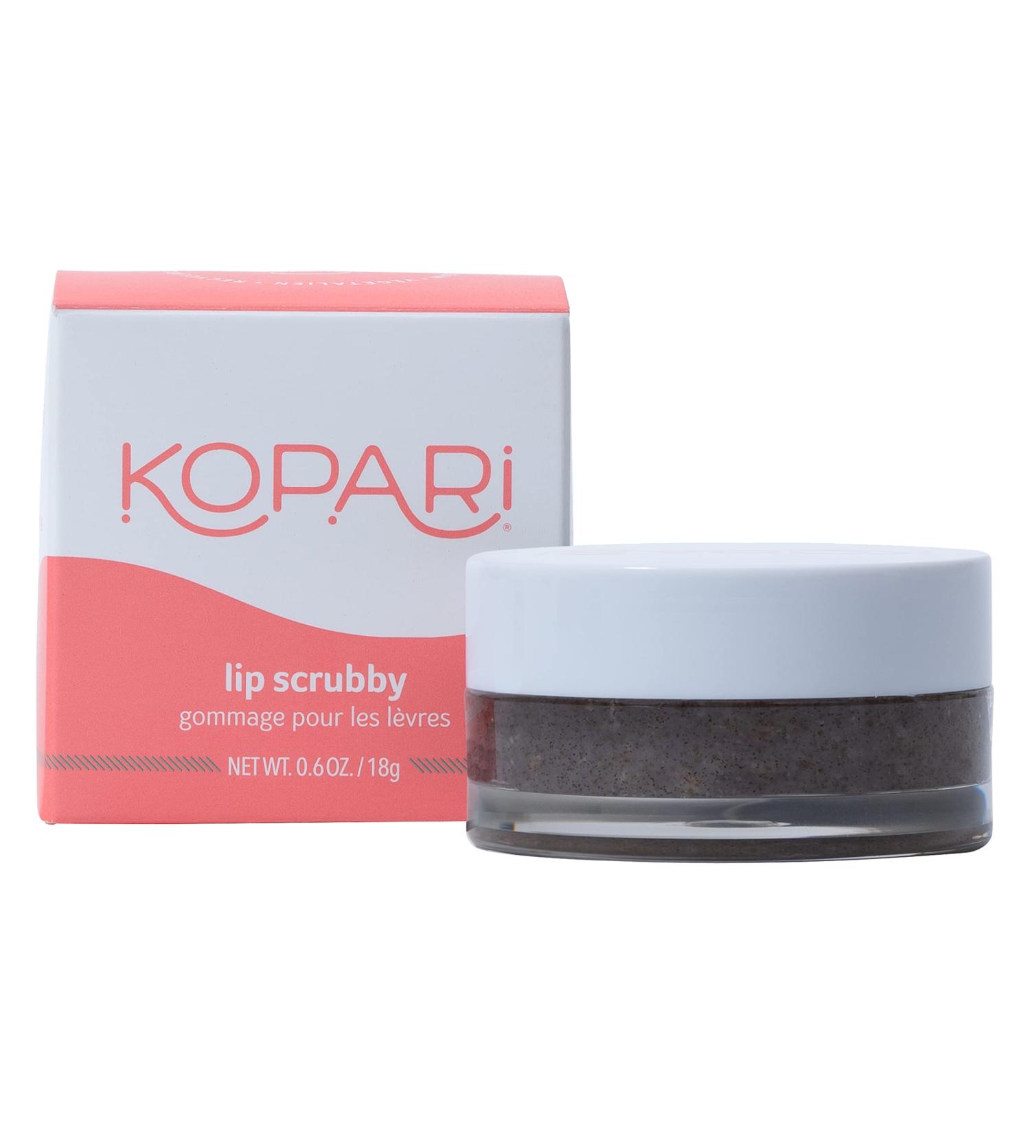 Kopari Coconut Lip Scrubby - Exfoliating Lip Scrub with Volcanic Sand, Brown Sugar & Coconut Shells for Soft Lips | Moisturizing Organic Lip Exfoliator with Coconut Oil & Vanilla - Vegan - Buy Online on GoSupps.com