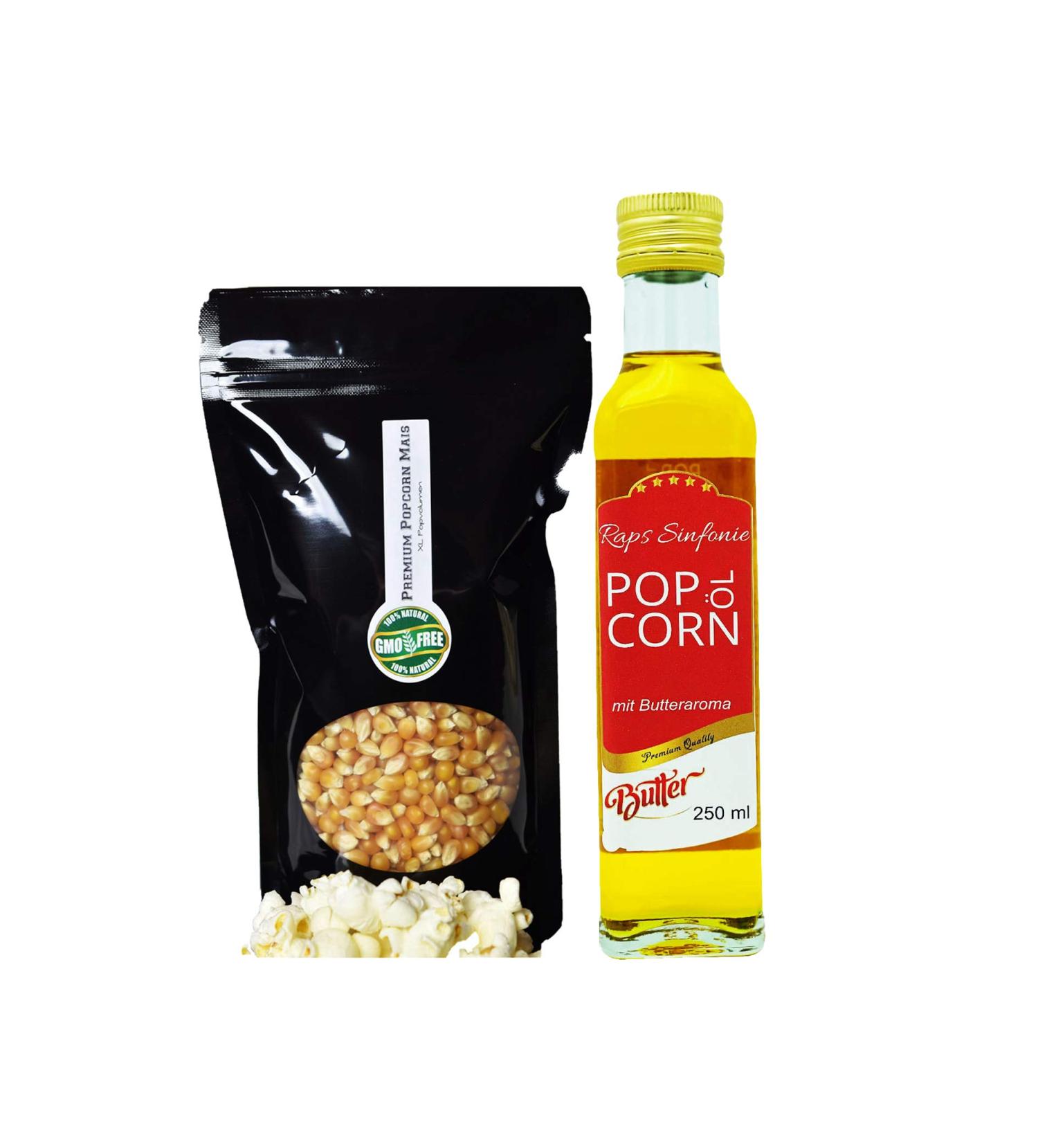 Premium Cinema Popcorn XL Bags (500g + Oil Set) - Fresh & Delicious International Shipping - Buy Online on GoSupps.com
