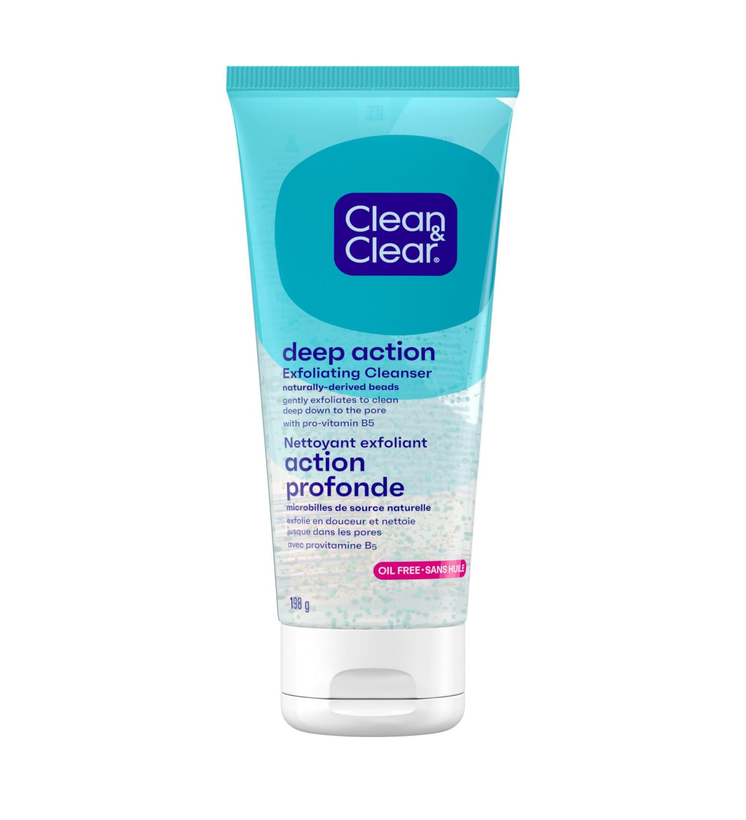 Clean & Clear Deep Action Exfoliating Scrub 198g - Buy Online on GoSupps.com