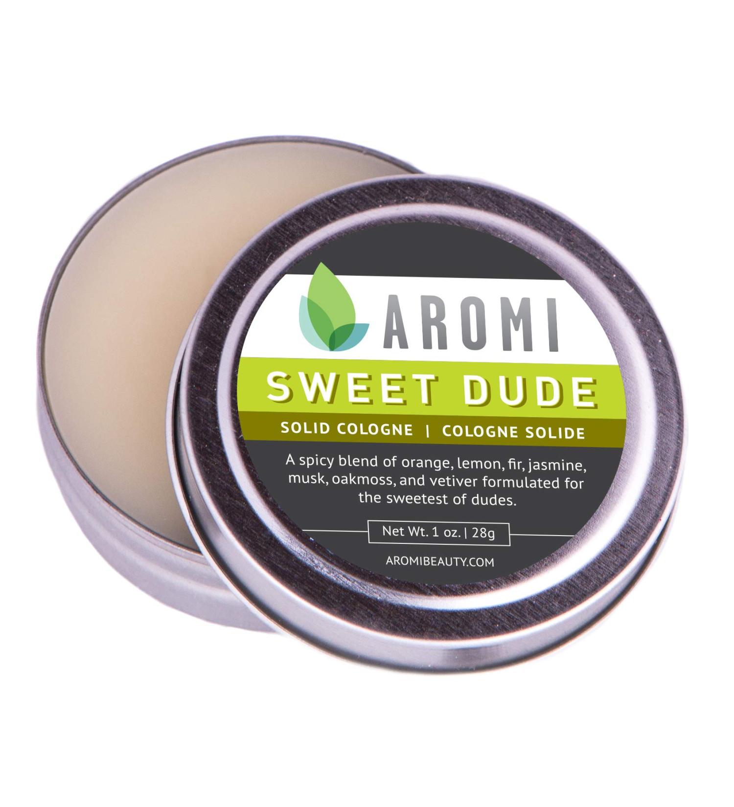 Aromi Solid Cologne | Spicy Citrus Men's Fragrance Oakmoss Scent Vegan Cruelty-free Father's Day Gift Idea Travel Alcohol-free (Sweet Dude) - Buy Online on GoSupps.com