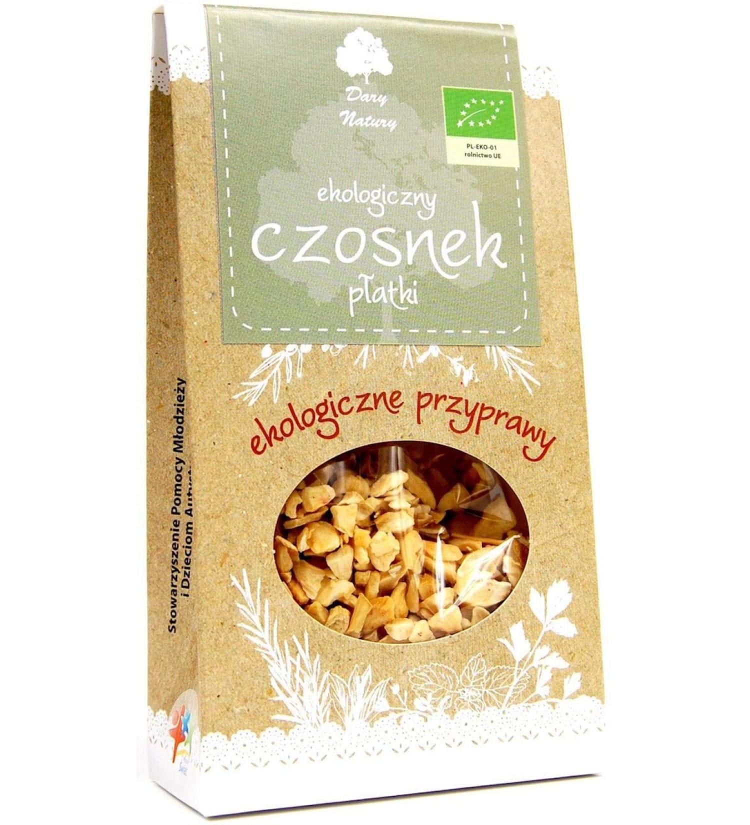 GARLIC DRIED IN ORGANIC PIECES 50g - DARY NATURY