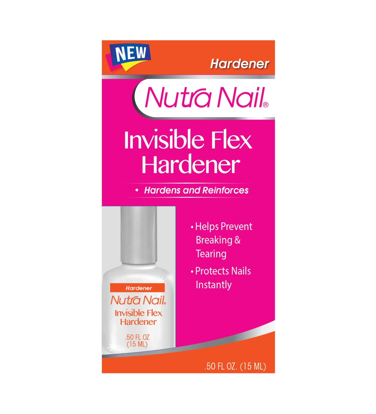 Nutra Nail Invisible Flex Hardener - Instant Protective Clear Gel Shield for Brittle Nails - Buy Online on GoSupps.com