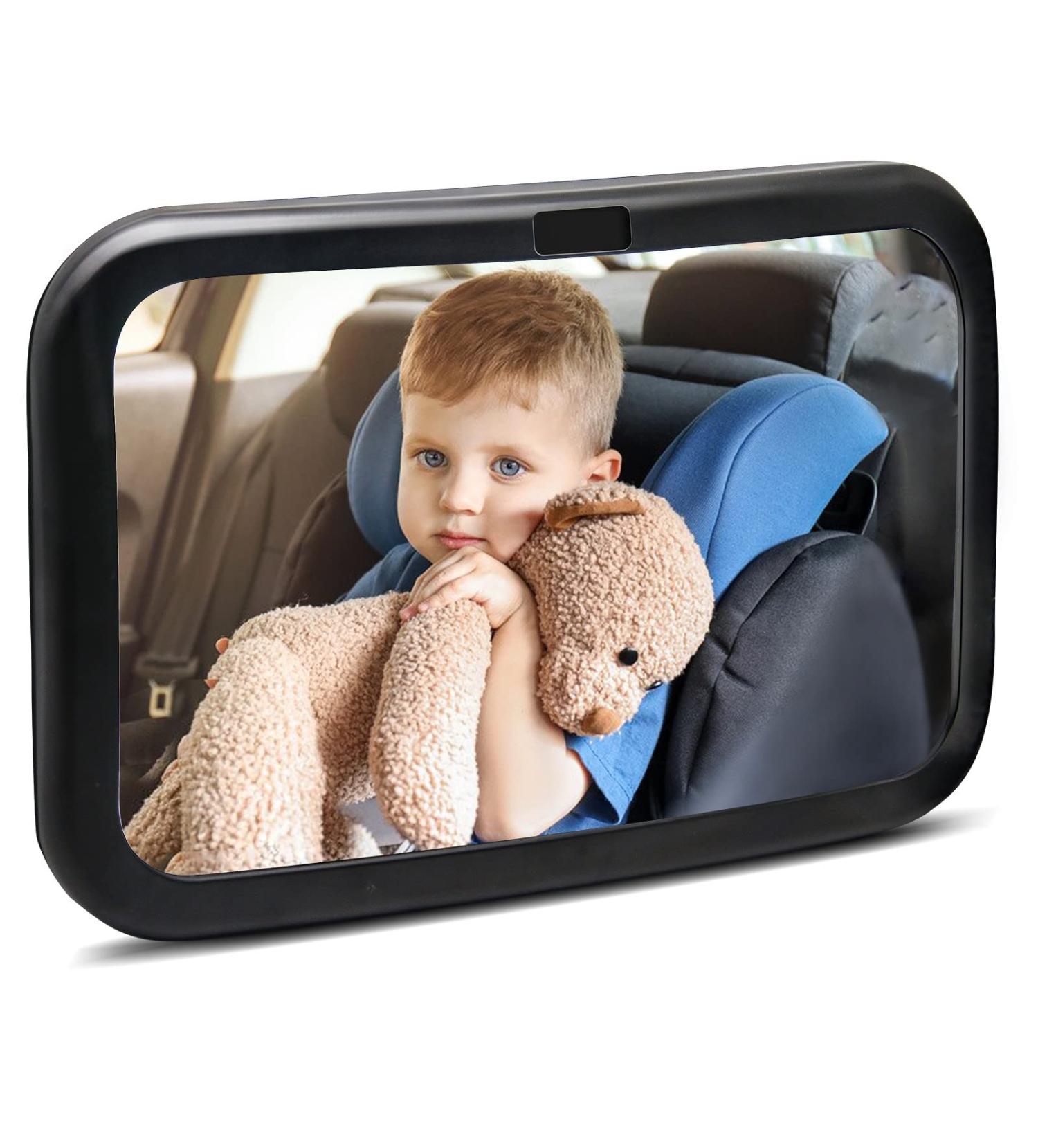 360 Baby Car Mirror - Shatterproof Rear Seat Safety Mirror | Must-Have Baby Essentials & Car Accessories - Buy Online on GoSupps.com