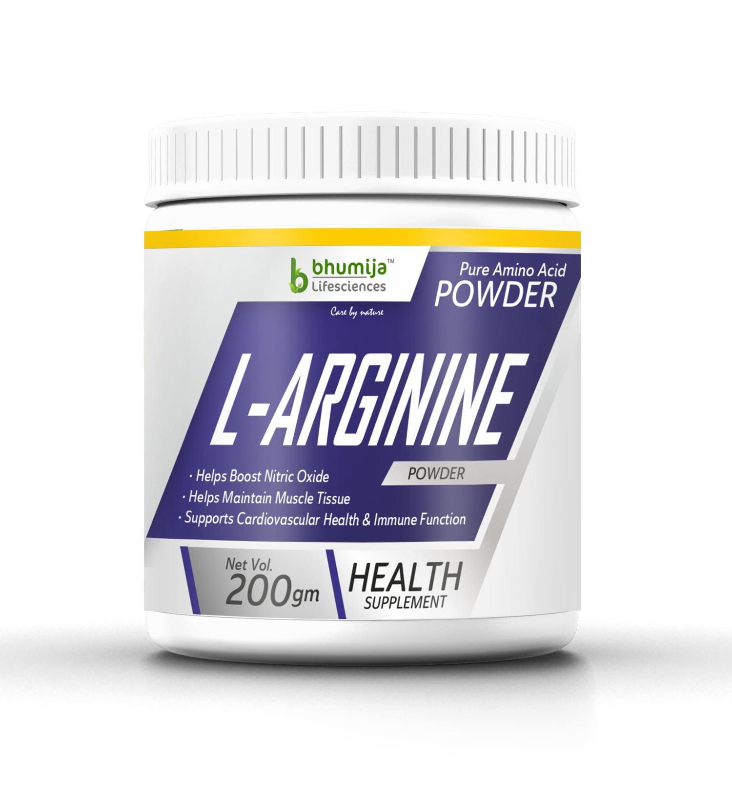 Bhumija Lifesciences L-Arginine Pre Workout (Amino Acid) Powder 200g. - Buy Online on GoSupps.com