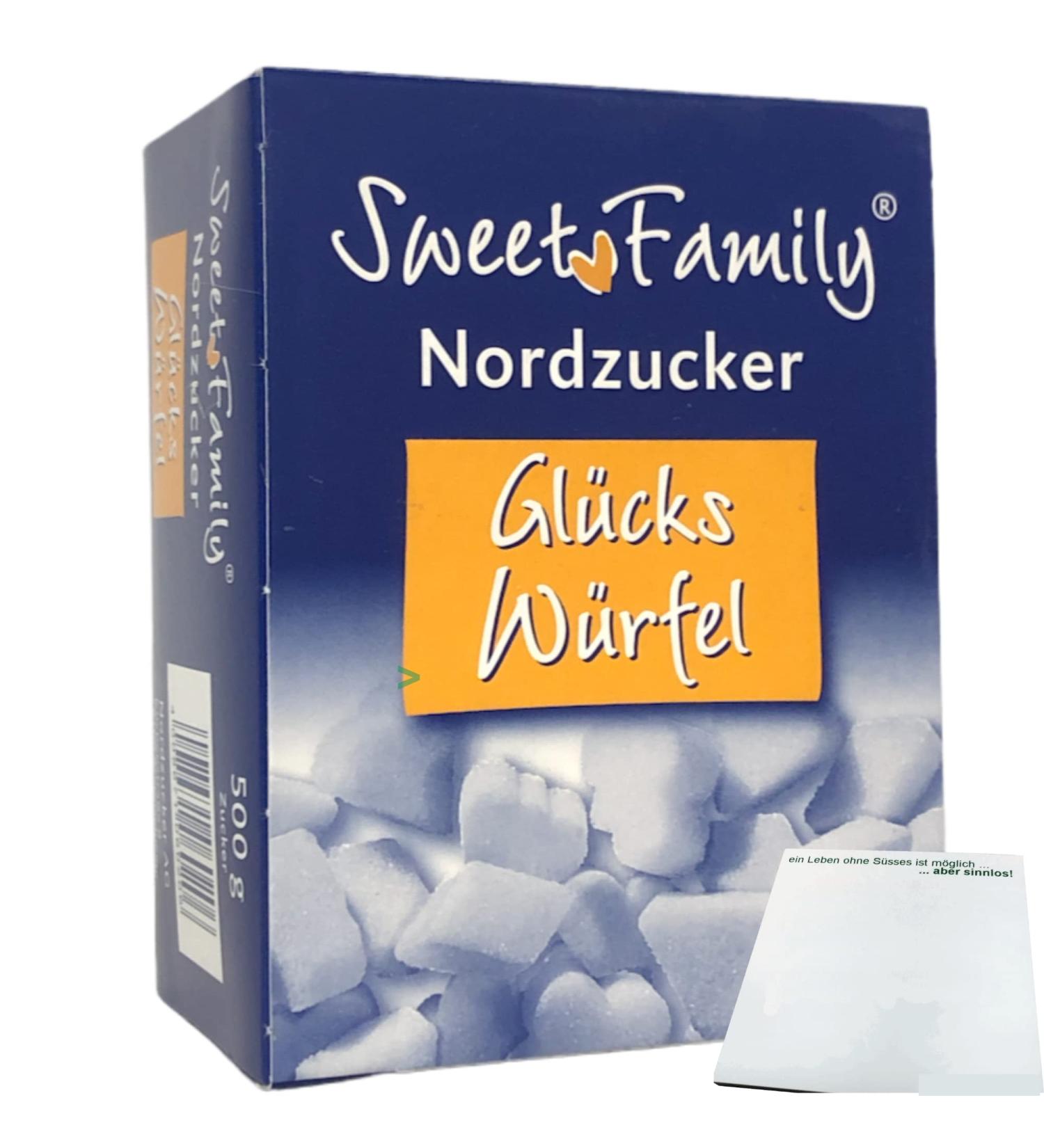Buy Nordzucker Sweet Family Lucky Cubes Sugar Cubes (500g) - Decorative Shapes | International Shipping - Buy Online on GoSupps.com