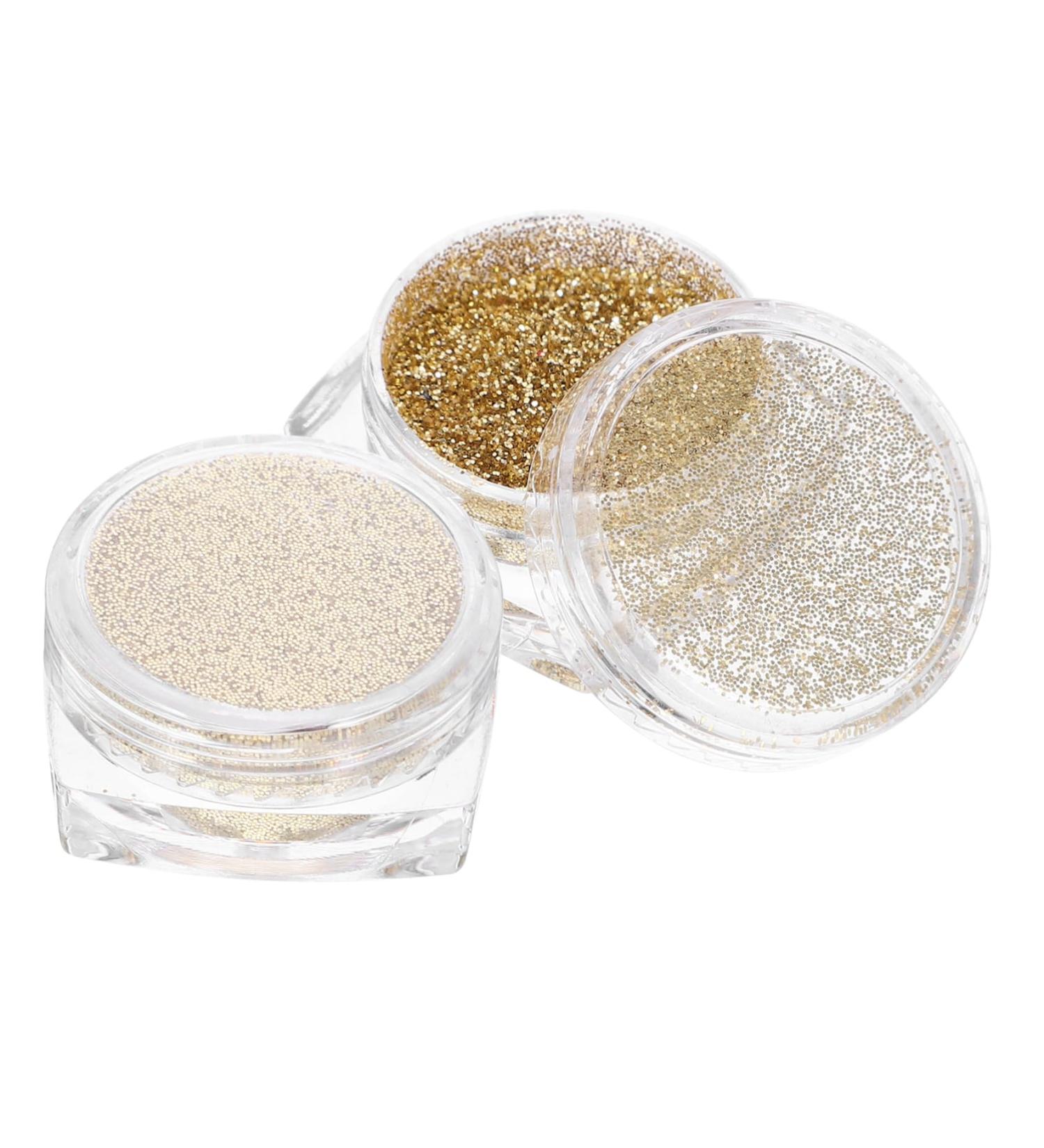 Didiseaon 2pcs glitter eyeshadow Highlighter flash loose eyeshadow glitter 1 count (Pack of 1) Golden - Buy Online on GoSupps.com