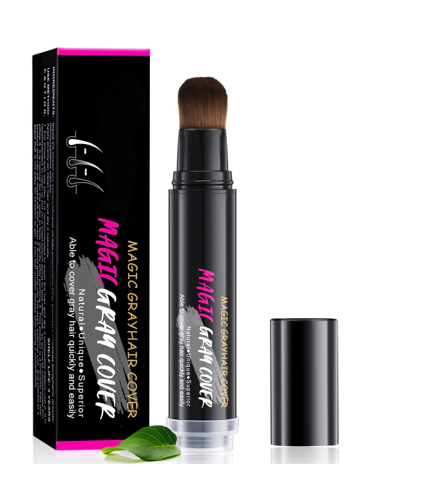 Root Touch Up Hairline Powder Stick - Waterproof Temporary Gray Coverage for Dark Black Hair | Hair Shading Sponge Pen & Filler 1 oz - Buy Online on GoSupps.com