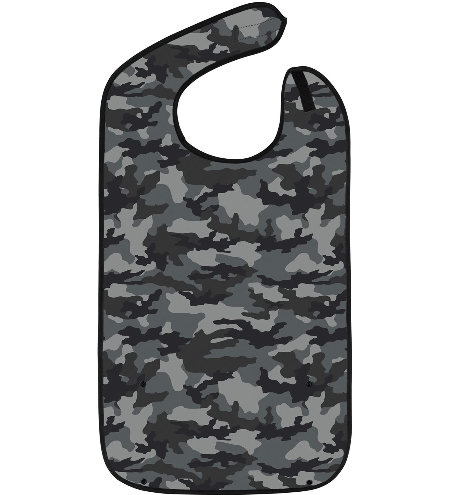 Classic BIB Designs - Washable Clothing Protection for Adults | Unisex Gray Camouflage - Buy Online on GoSupps.com
