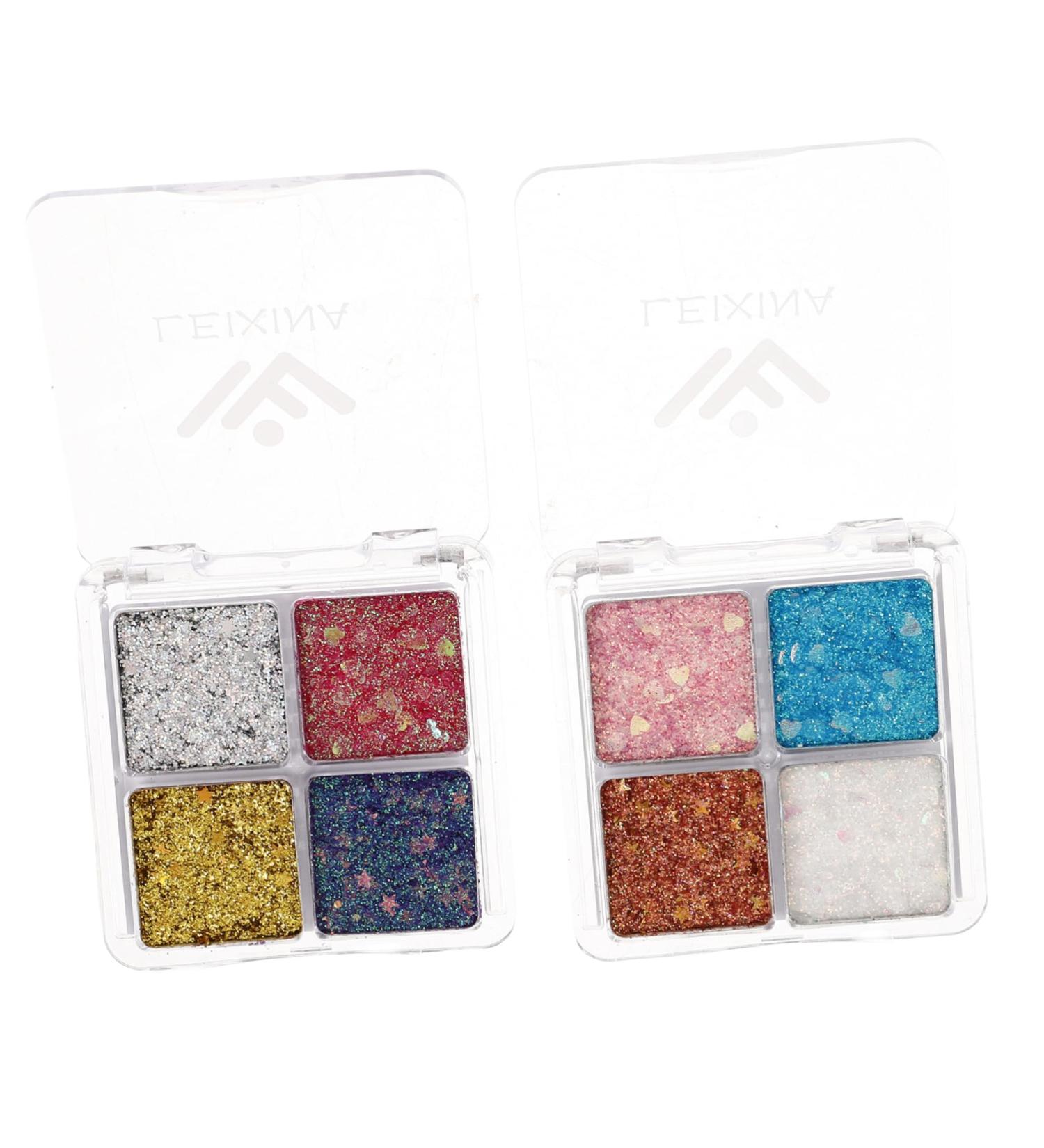 Didiseaon 2pcs Glitter Eye Makeup Sparkly Eyeshadow Glitter Sequins Eyeshadow Makeup Eyeshadow Eye Glitter - Buy Online on GoSupps.com