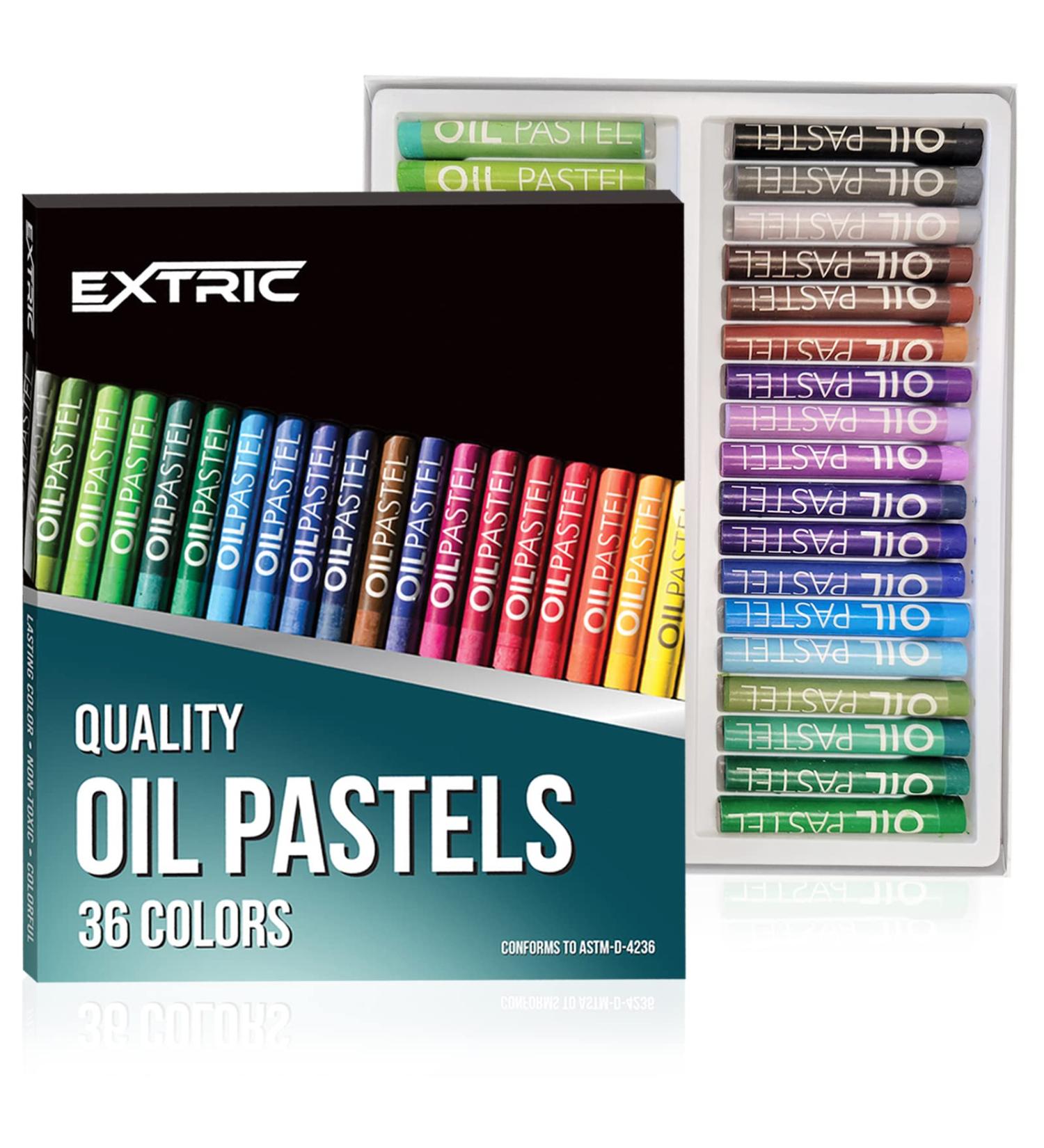EXTRIC 36 Color Oil Pastels Set - Art Supplies for Kids and Artists - Buy Online on GoSupps.com